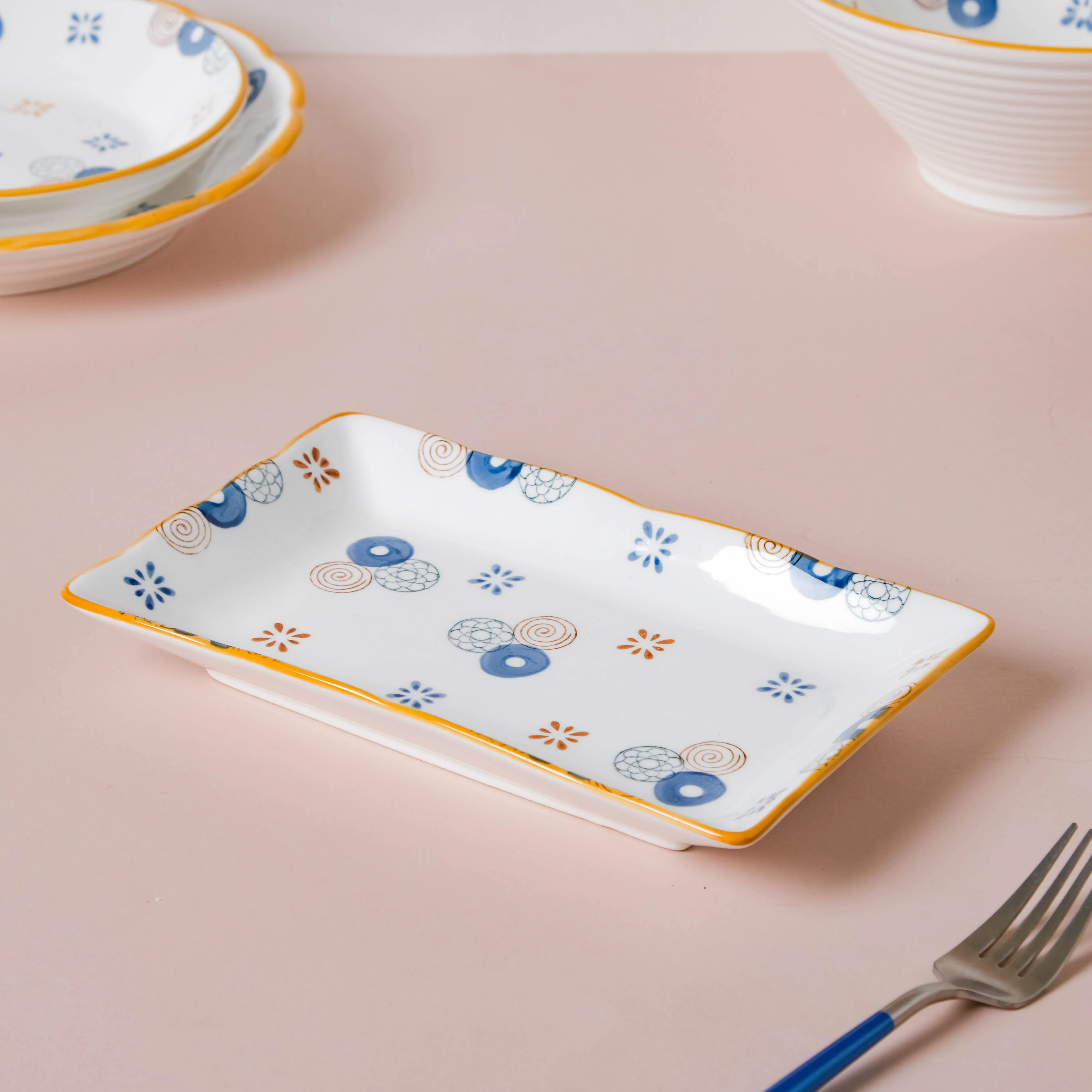 Feliz Abstract 36 Piece Pasta Set For 6 - Image 16