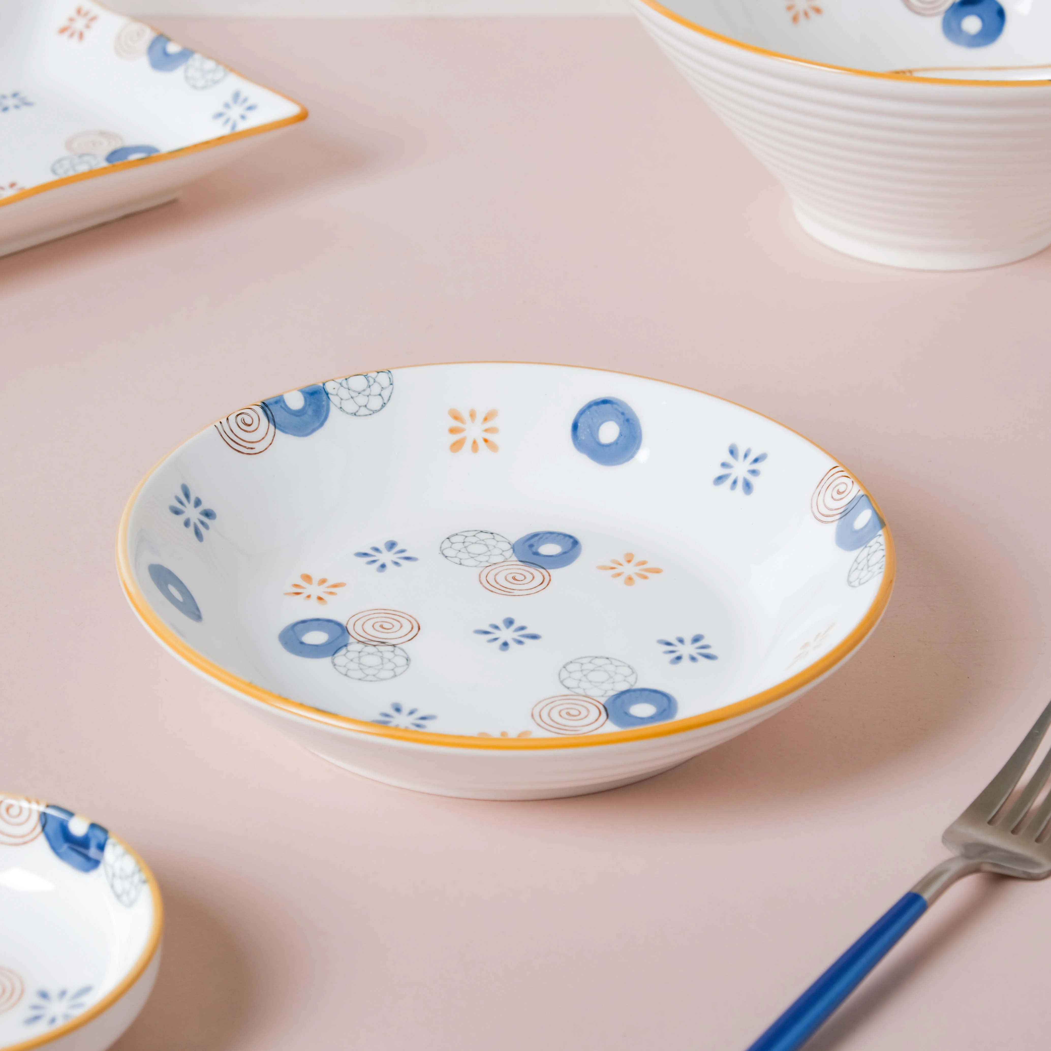 Feliz Abstract 36 Piece Pasta Set For 6 - Image 5