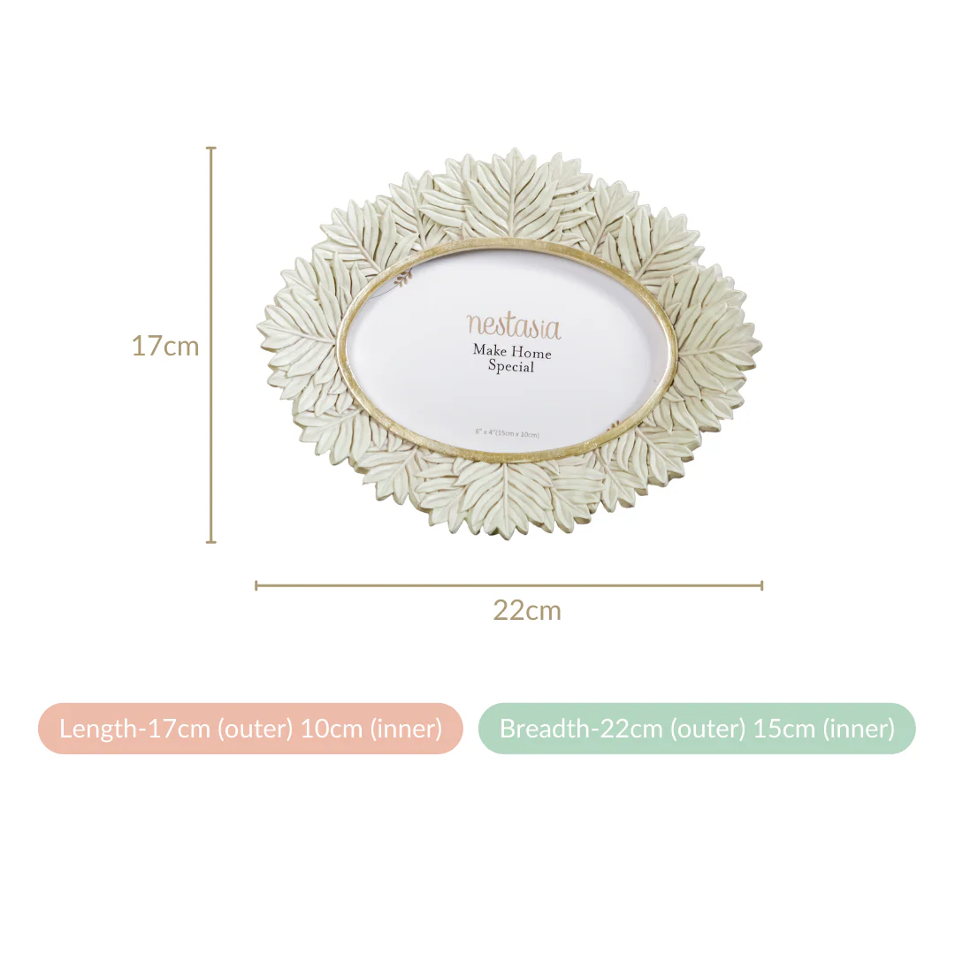 Fern Wreath Oval Photo Frame 8.5"x6.5" - Image 7