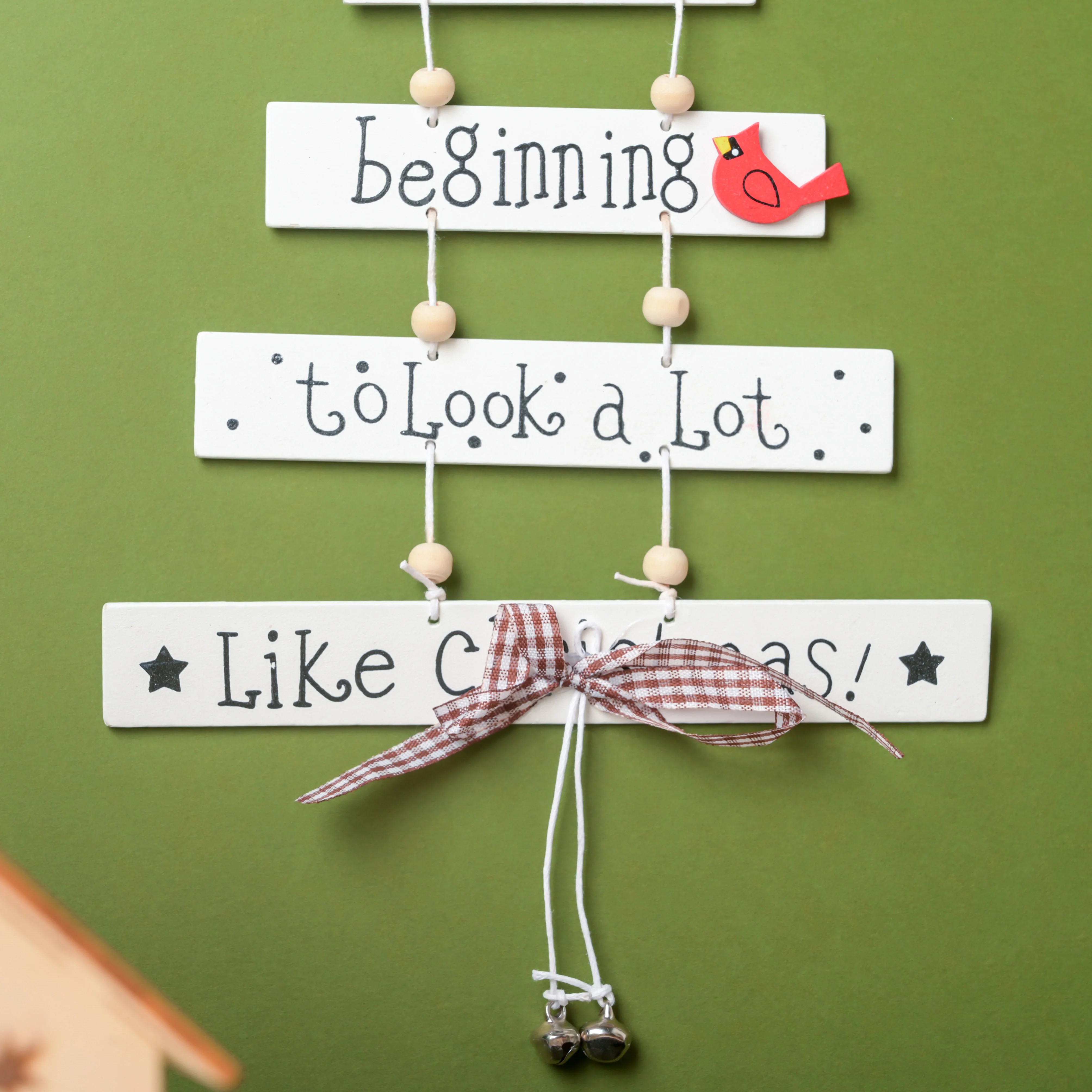Festive Cheer Christmas Hanging White 11 Inch - Image 5