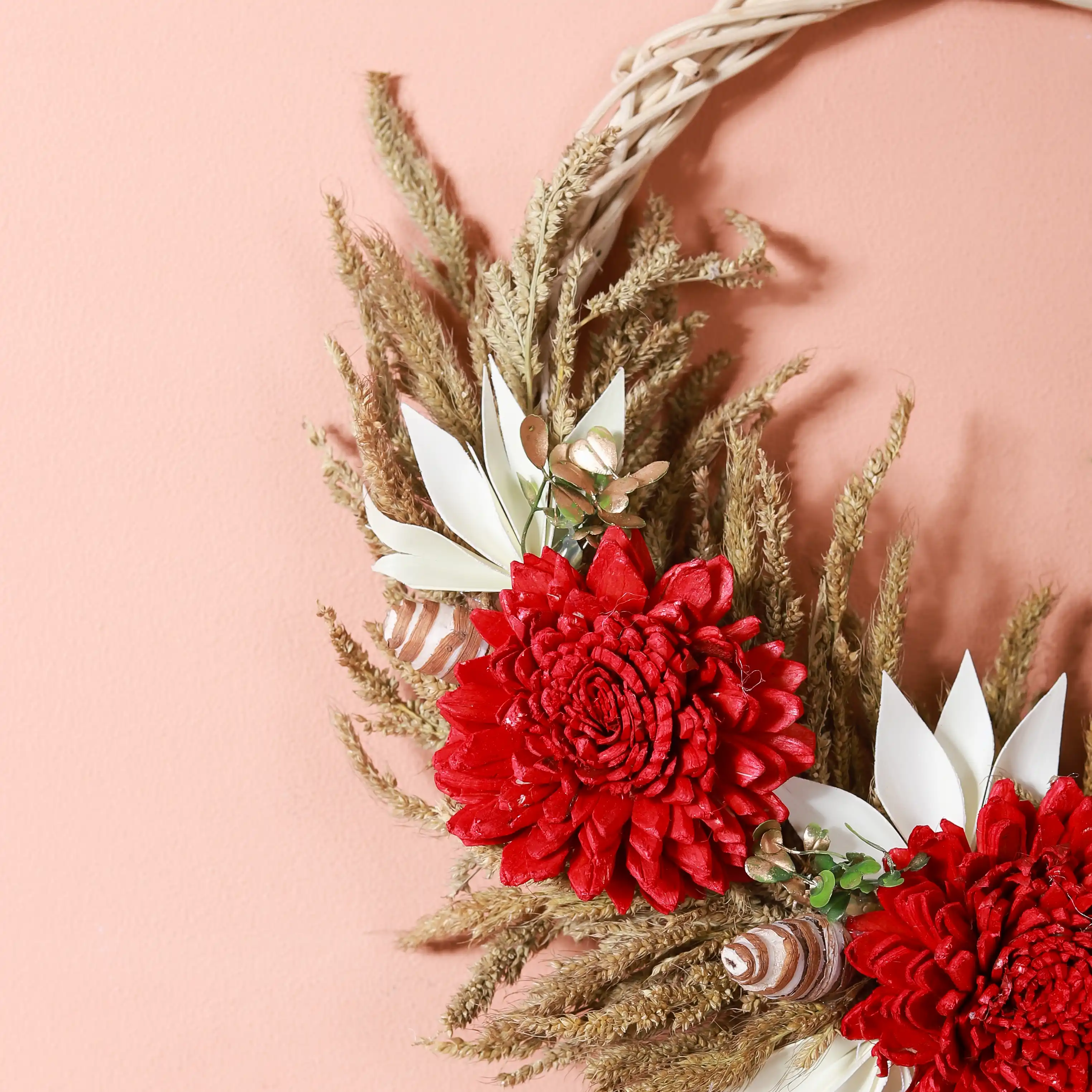 Festive Flower Wreath For Wall Decor - Image 8