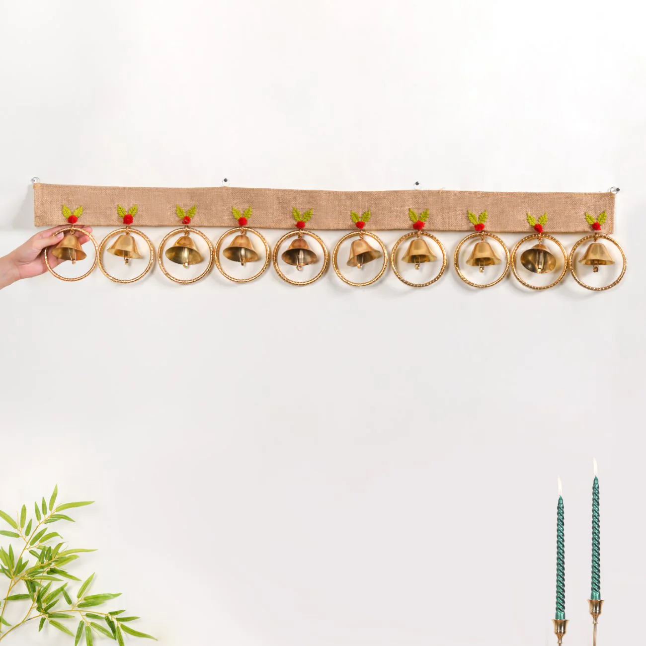 Festive Jingle Bells Door Hanging - Image 4