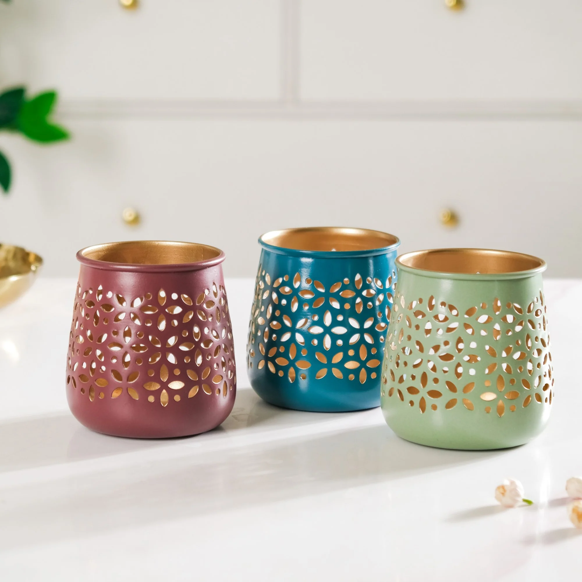 Festive Tealight Candle Holder Set Of 3 - Image 14