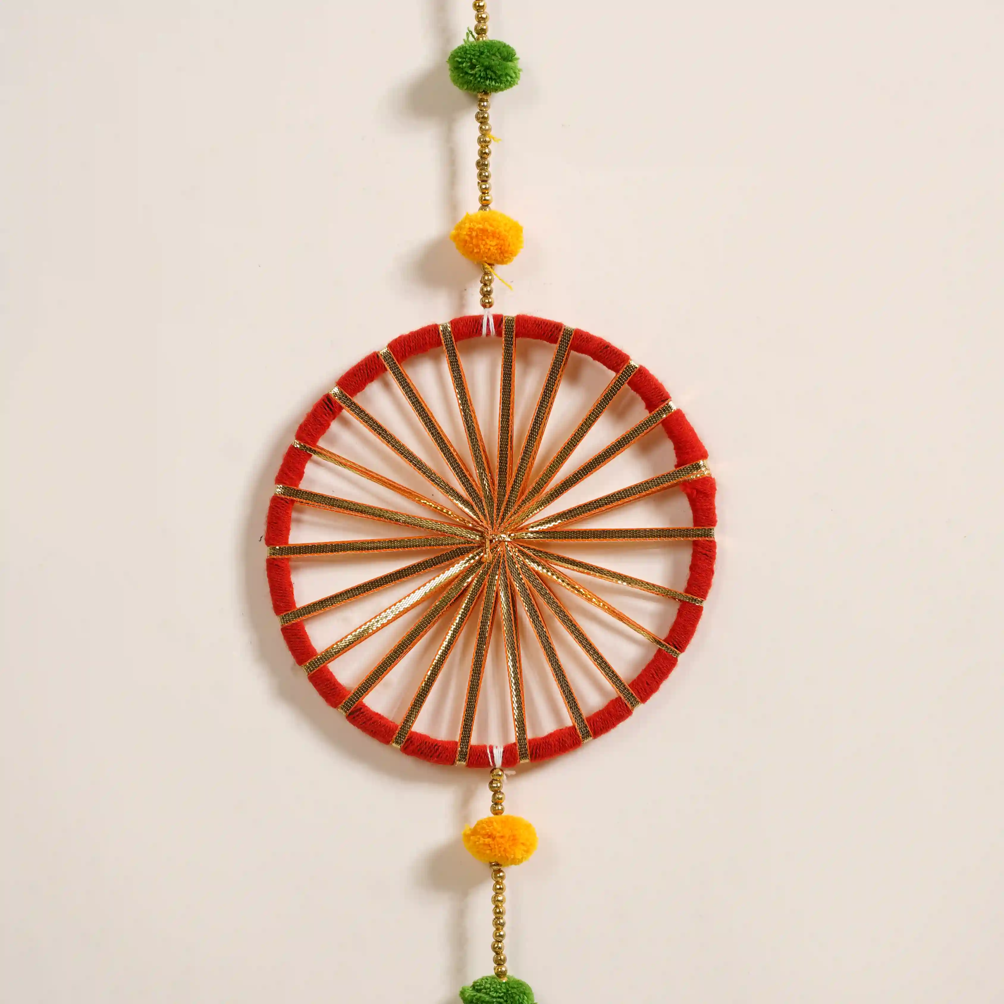 Festive Wheel Door Hanging Set Of 4 - Image 5