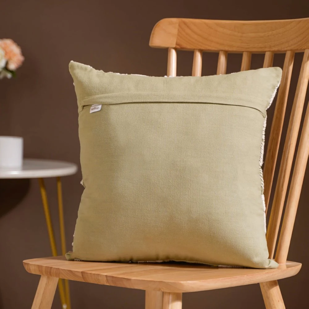Fiore Embroidered Cotton Cushion Cover Set of 3 16x16 Inch - Image 11