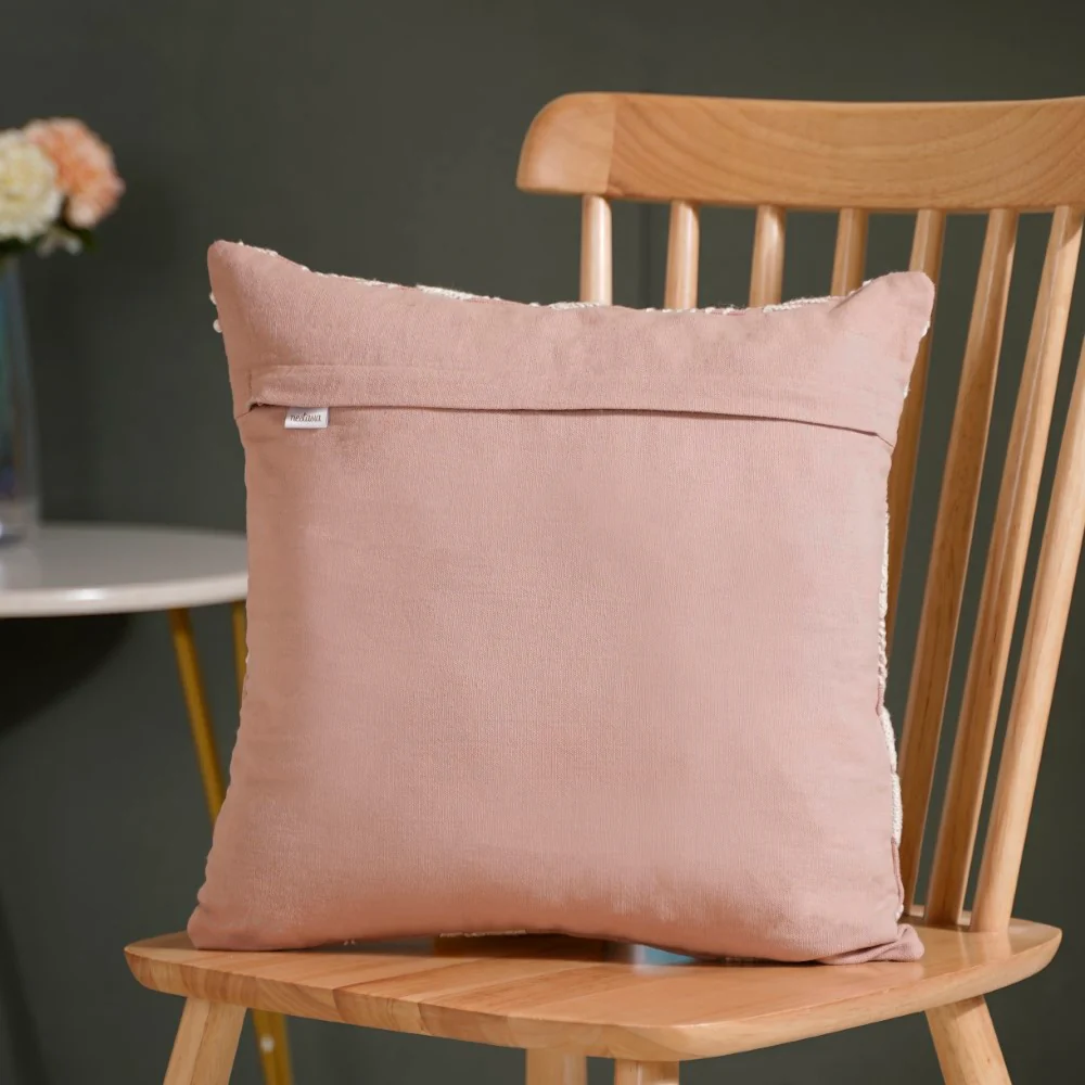 Fiore Embroidered Cotton Cushion Cover Set of 3 16x16 Inch - Image 13