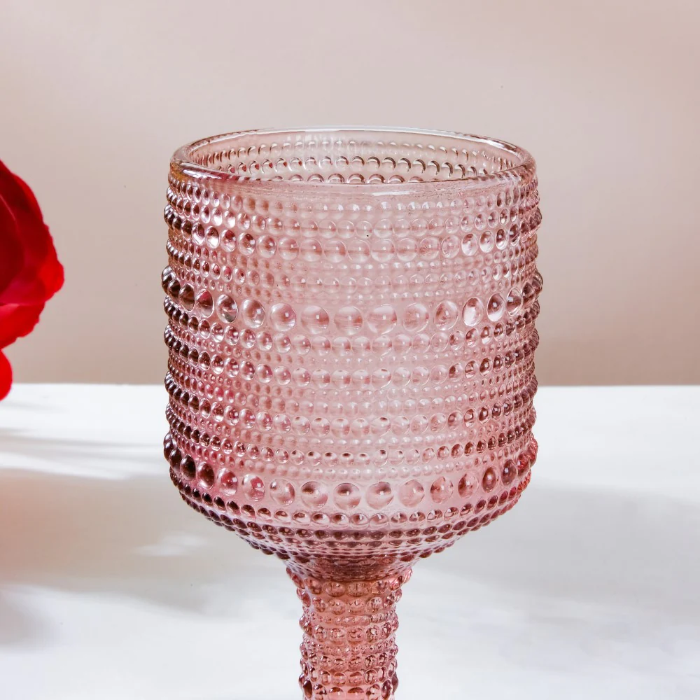 Fizz Bubble Stem Glass Mauve Set Of 6 250ml - Image 11