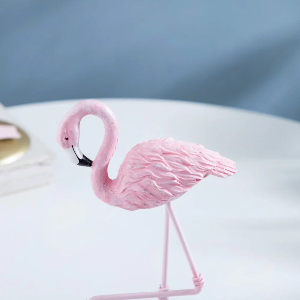 Flamingo Resin Decor Showpiece Pink Set Of 3 - Image 5