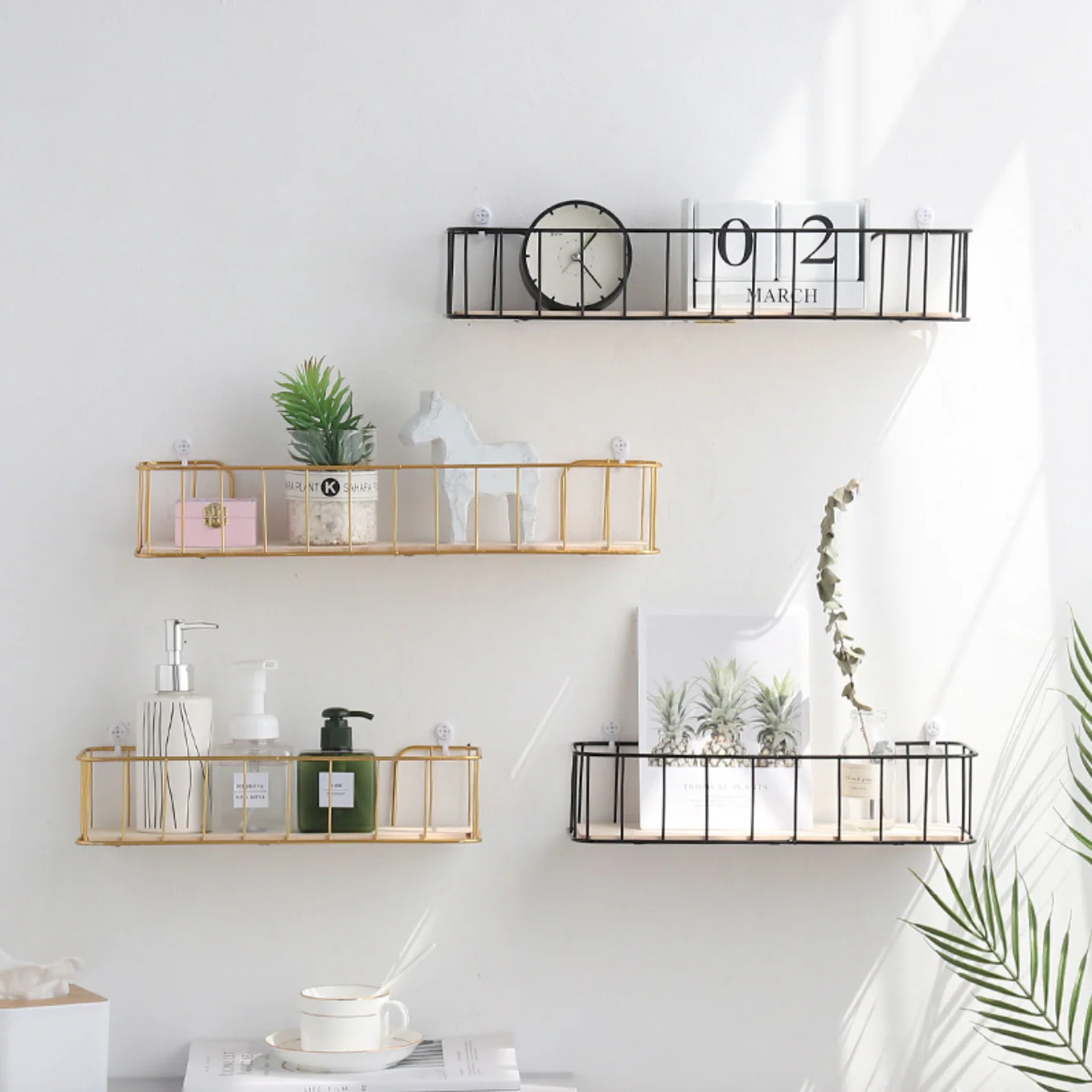 Floating Wall Shelf - Black - Image 5