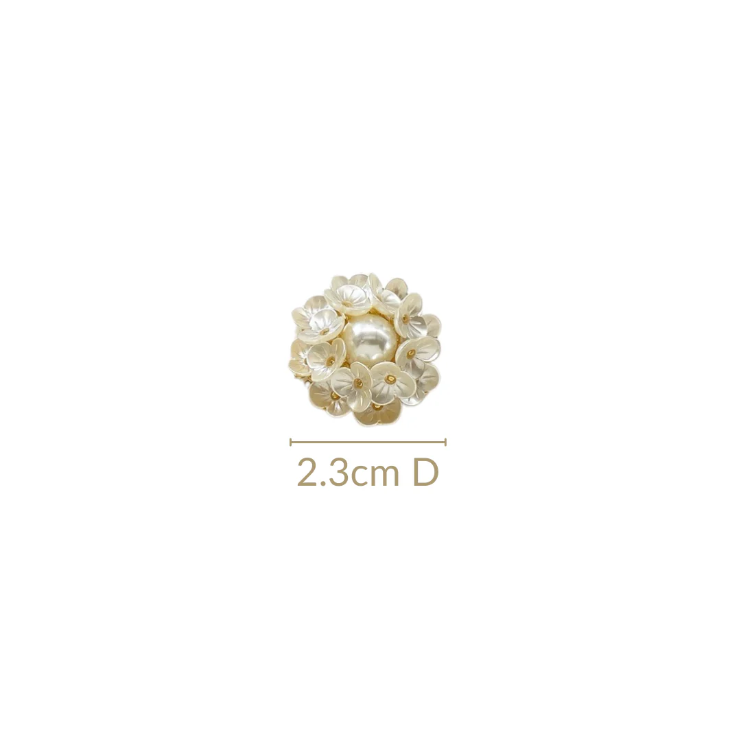 Floral Accent Cluster Earrings - Image 3
