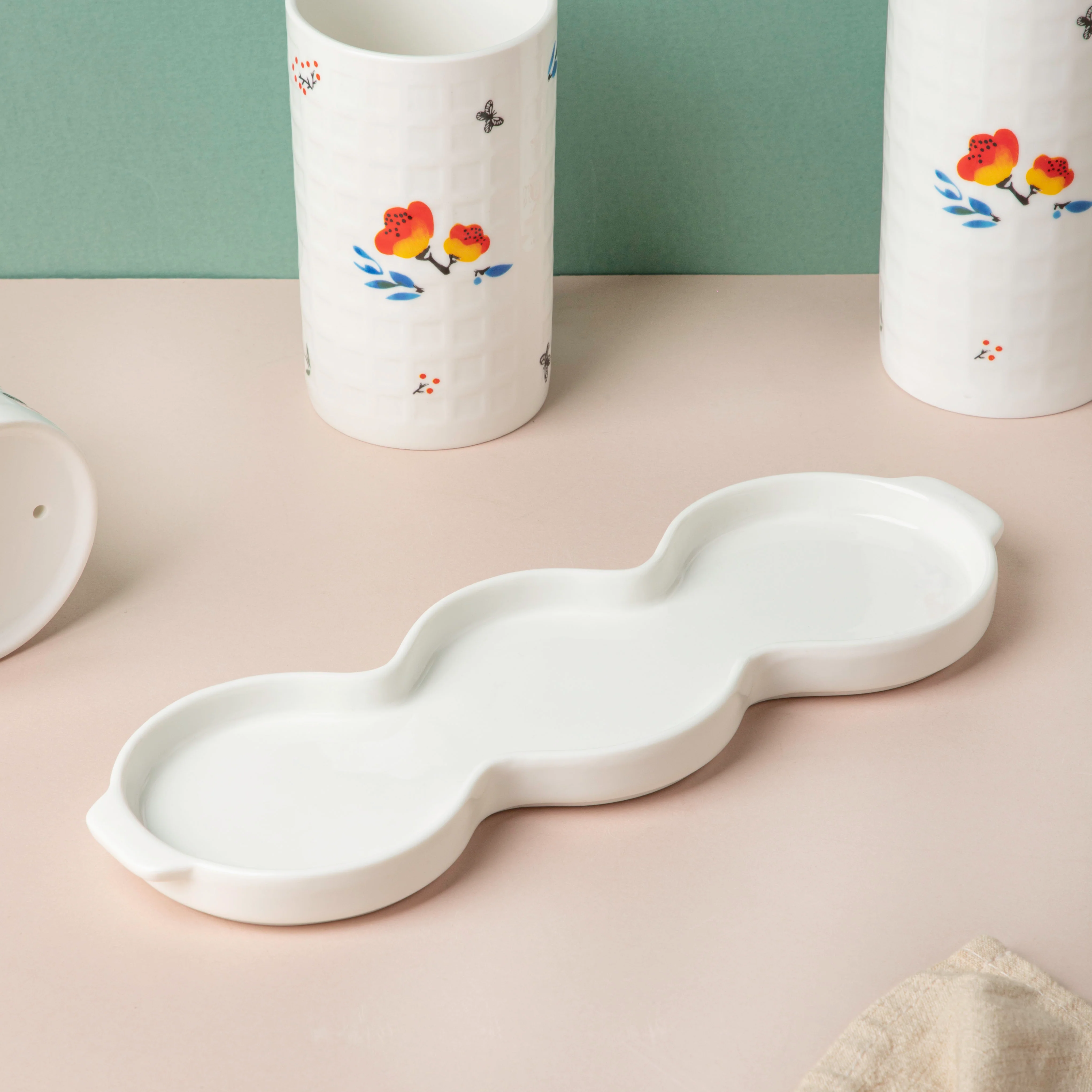 Floral Chopstick Holder Set of 3 - Image 9