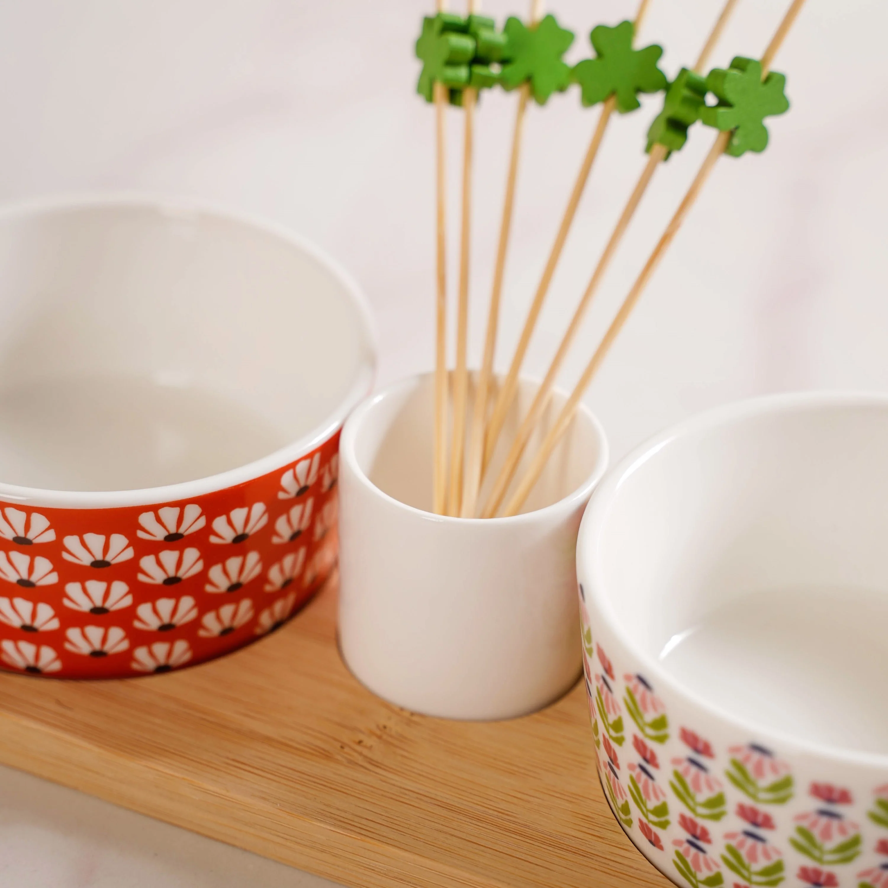Flower Power Bowls Tray And Toothpick Set Of 7 - Image 7