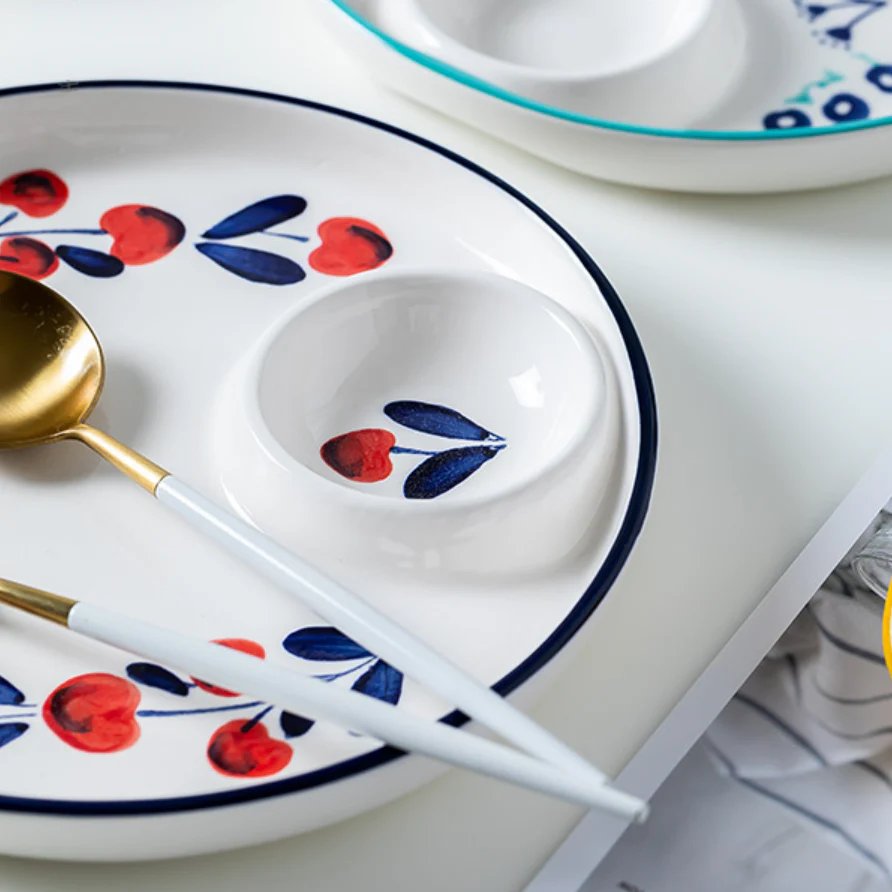 Floral Dumpling Plate - Image 15