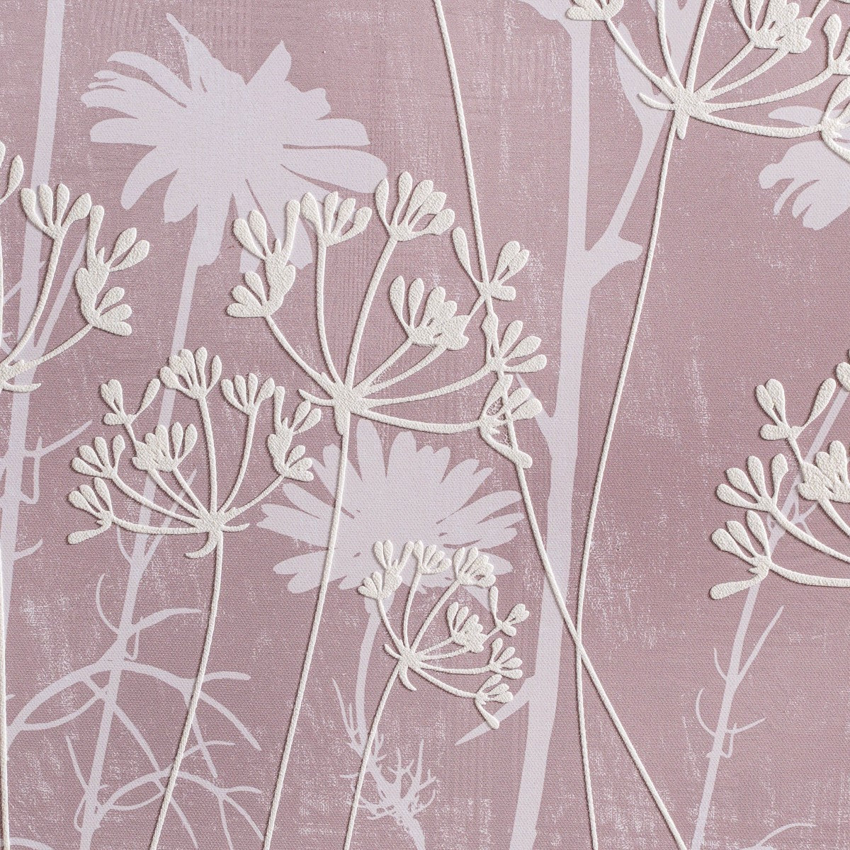 Floral Emboss Print Canvas Wall Art 23x17 Inch - Image 7