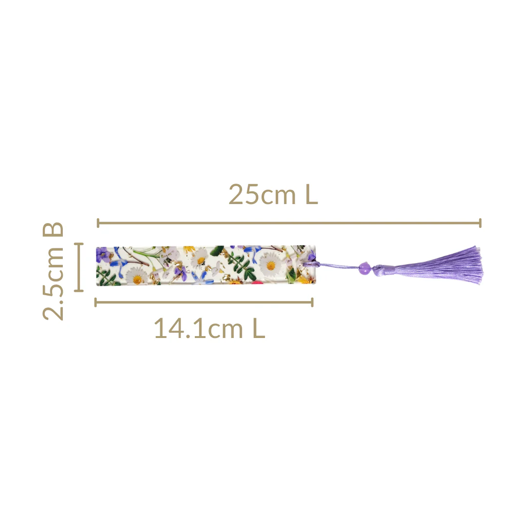 Floral Fables Resin Bookmark With Tassel - Image 4