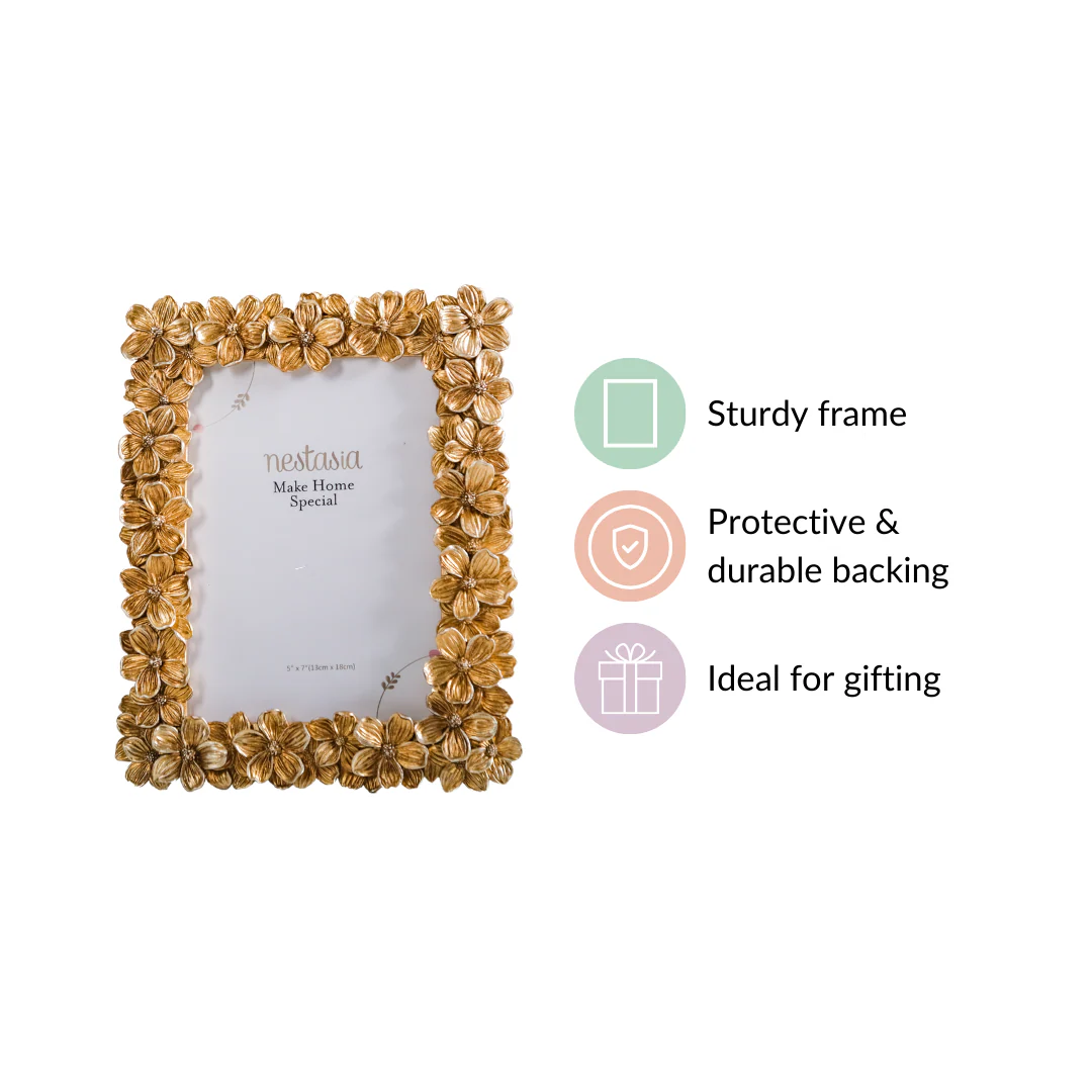 Floral Family Photo Frame Large 9.5"x7" - Image 6