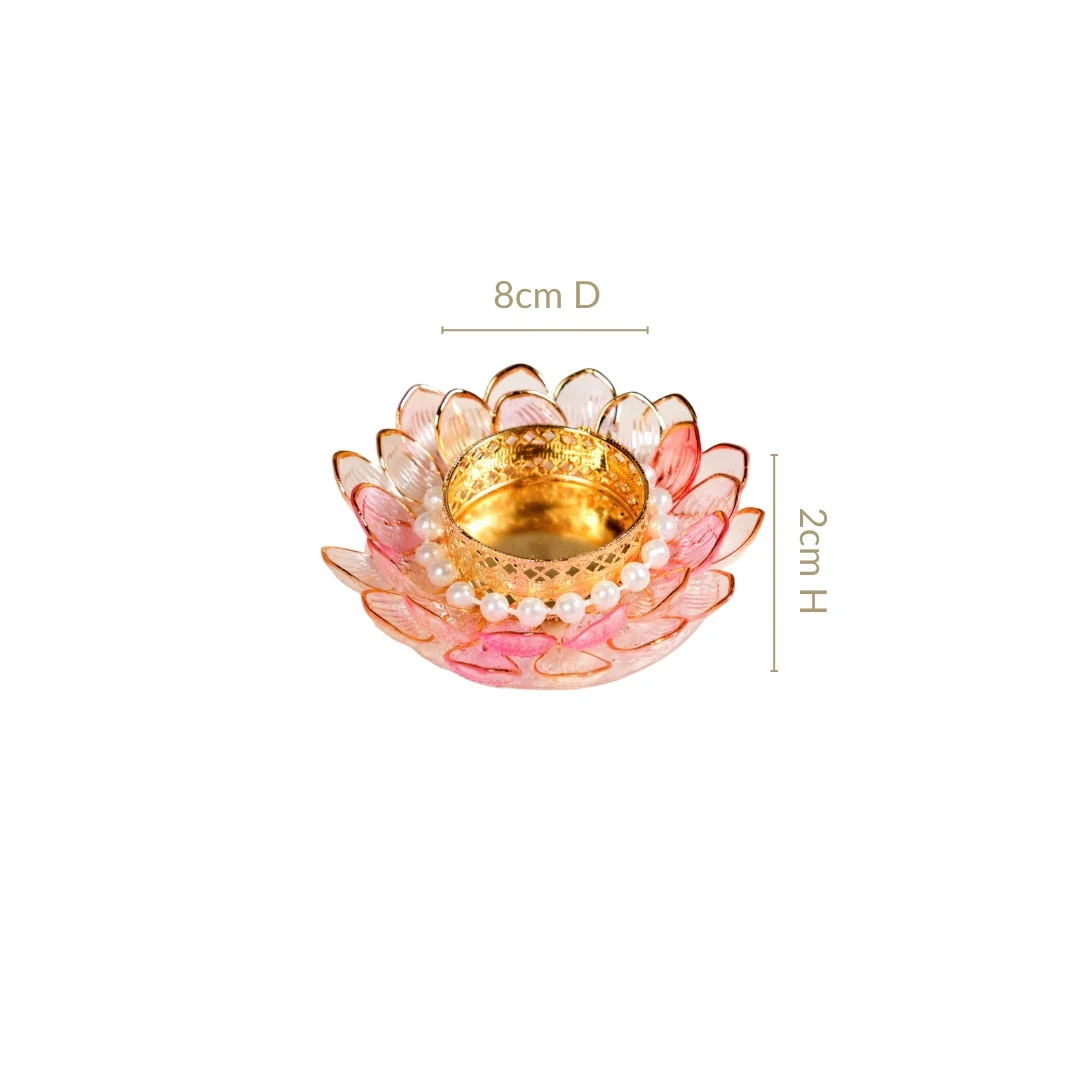 Floral Festivity Tealight Holder Set Of 6 - Image 3