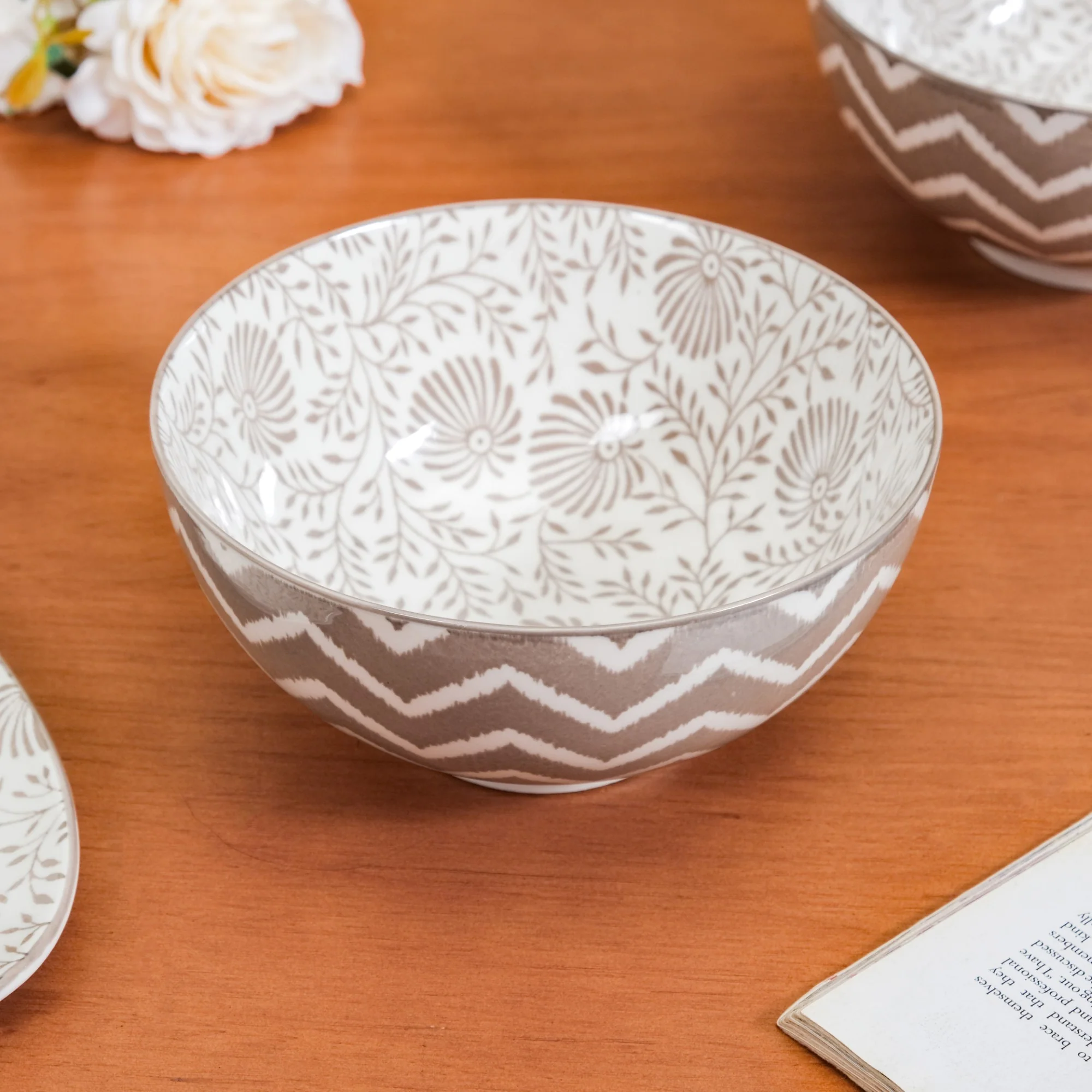 Floral Fiesta Serving Bowls Set Of 2 650ml - Image 3