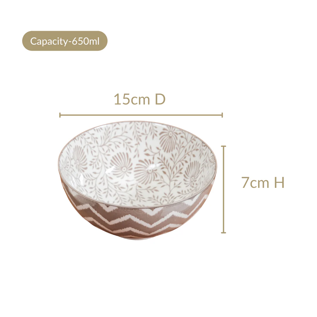 Floral Fiesta Serving Bowls Set Of 2 650ml - Image 4