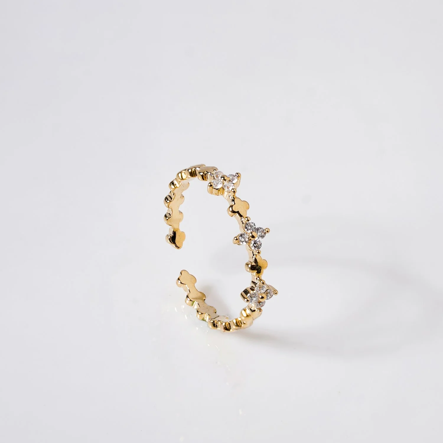 Floral Fusion Gold Blossom Band - Image 5
