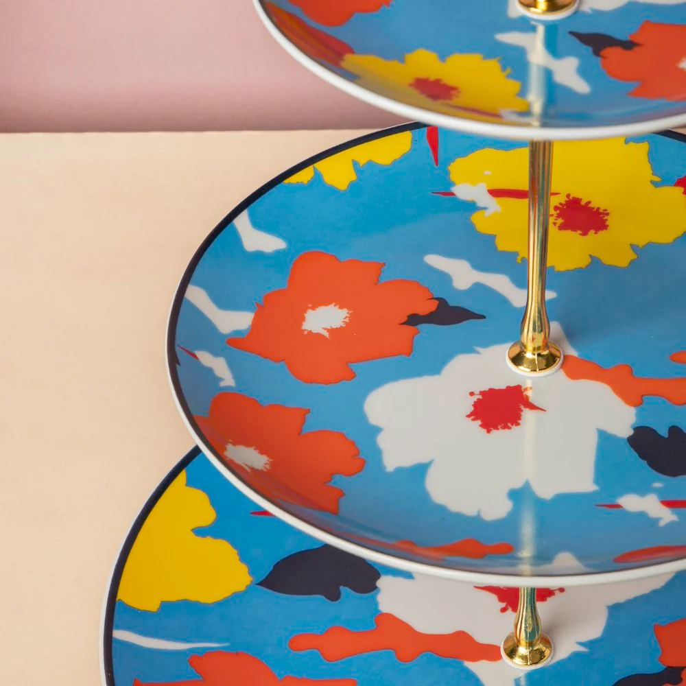 Floral Garden 3 Tier Cake Stand - Image 3