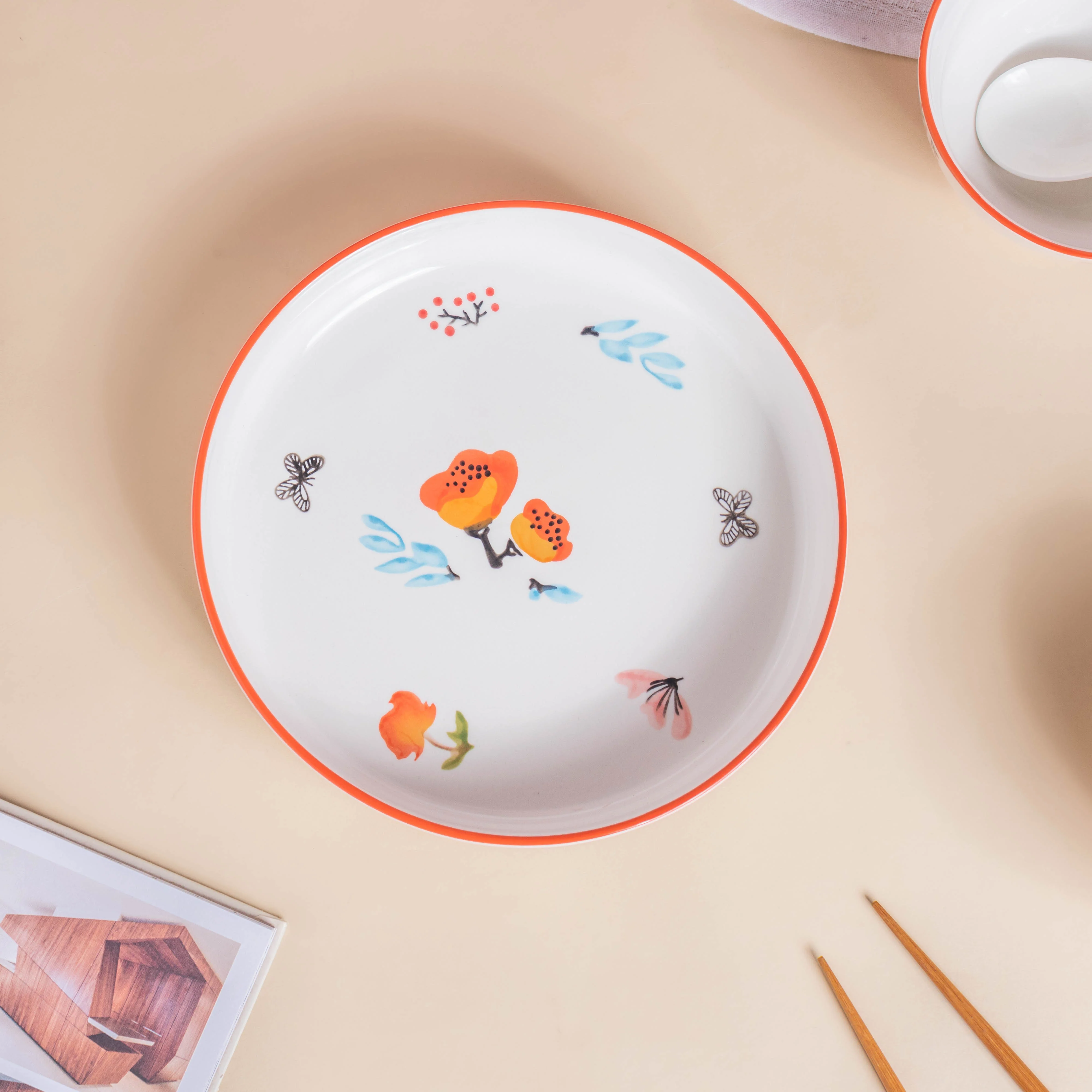 Floral Heart Snack Set For 4 - Image 10