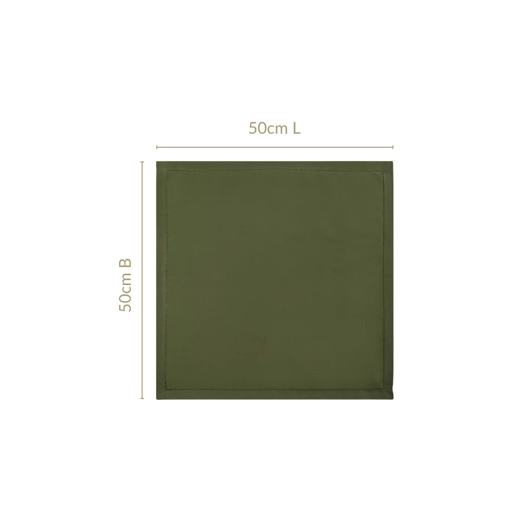 Floral Rouge Luxe Table Napkin Olive Green Set Of 4 - Image 4