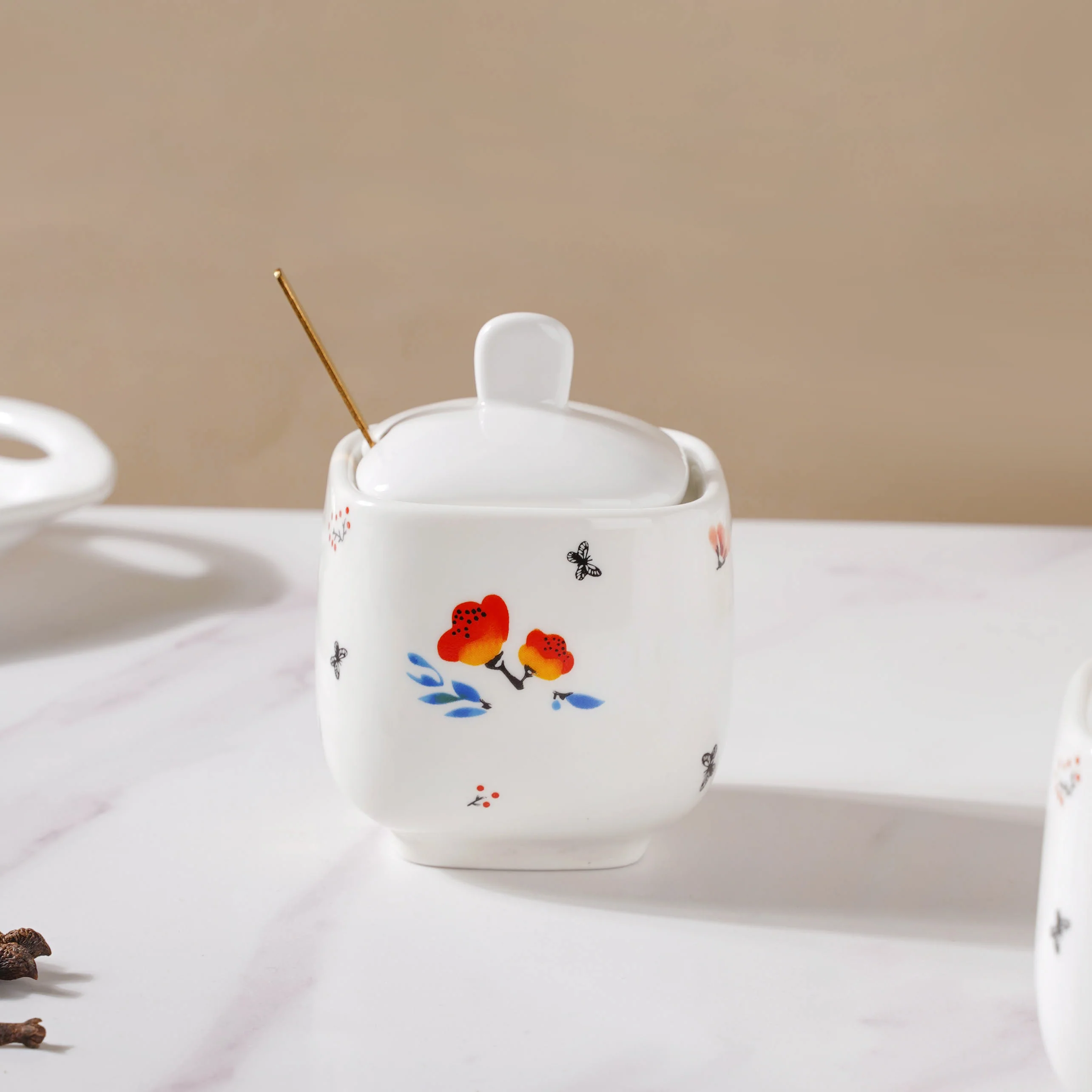 Floral Spice Jar Set Of 3 - Image 5