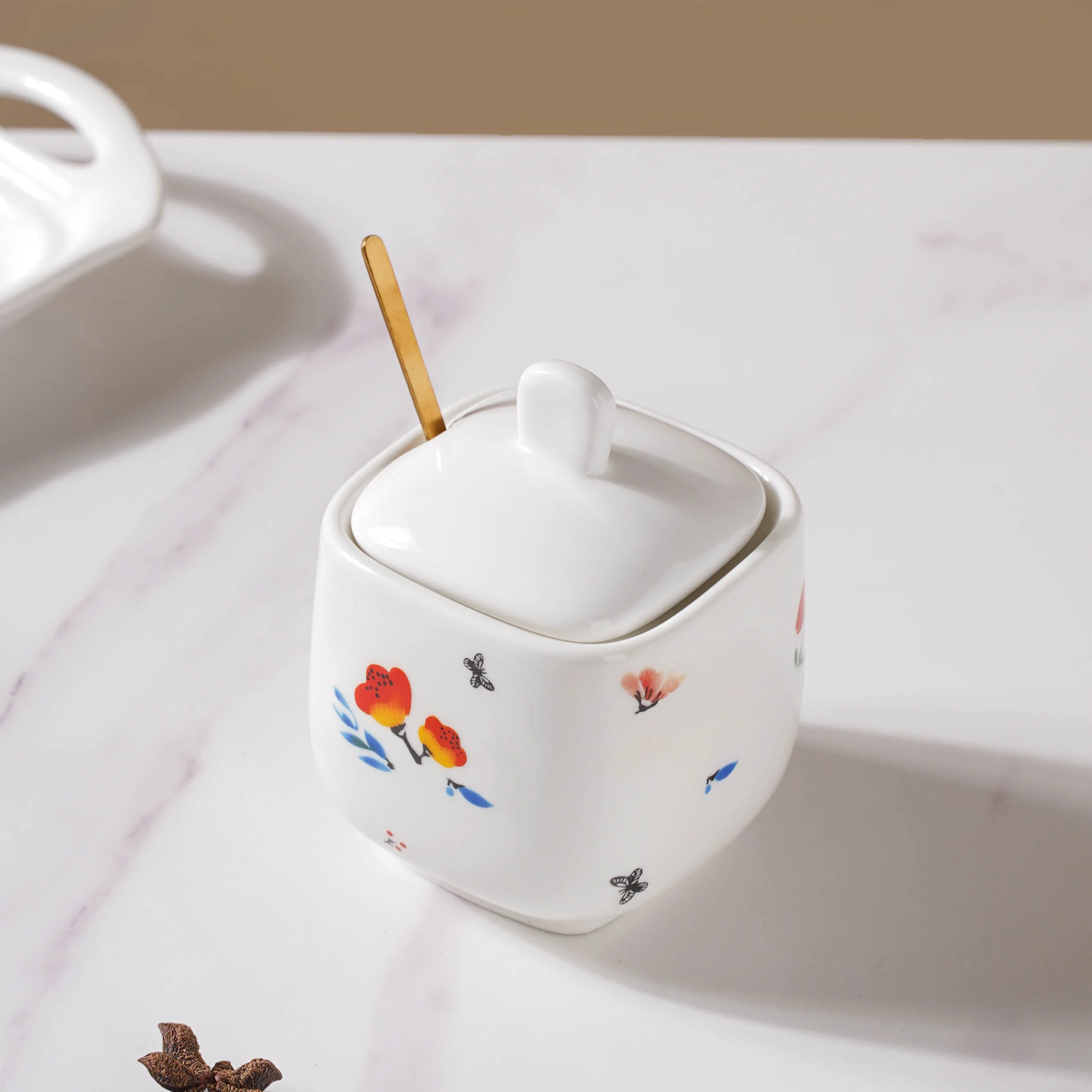 Floral Spice Jar Set Of 3 - Image 9