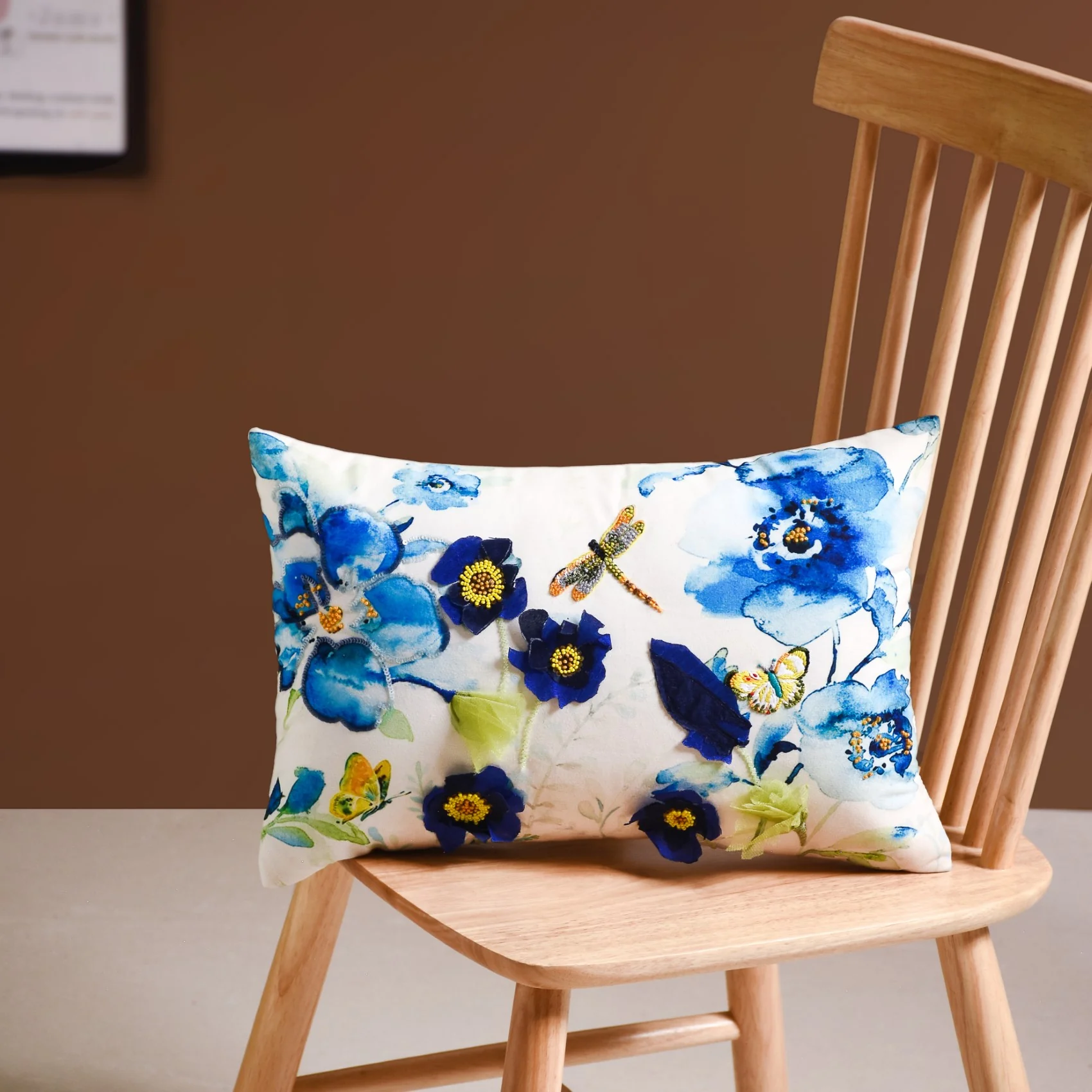Floral Throw Pillow Cover - Image 3