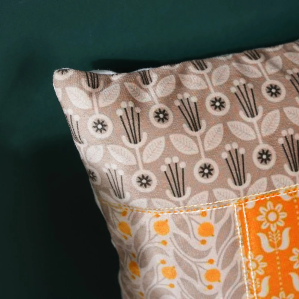 Floral Velvet Cushion Cover 16 inch - Image 2