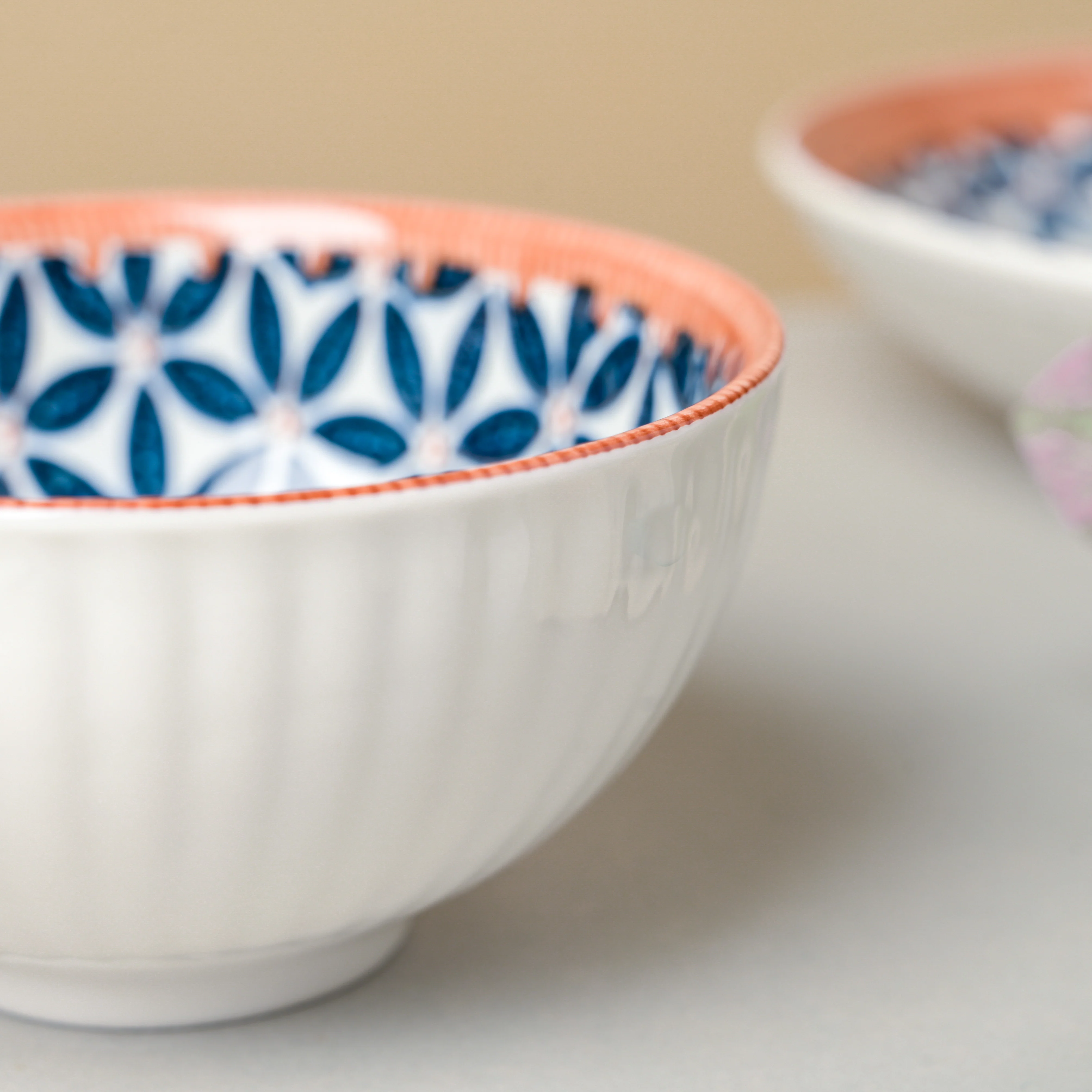 Floret Ceramic Snack Bowl 4.5 Inch 250 ml - Image 6