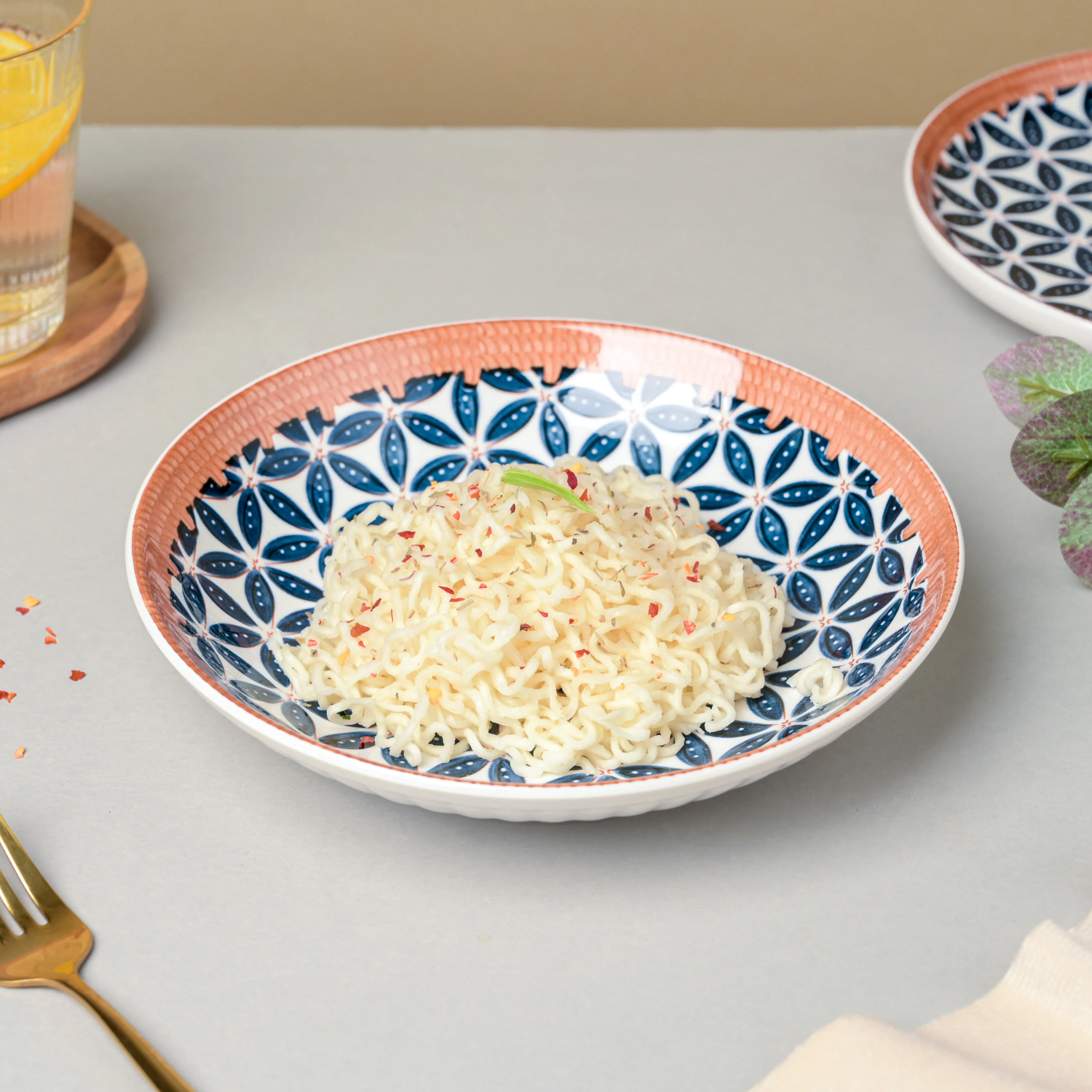 Floret Ceramic Snack Dish 8 Inch - Image 4