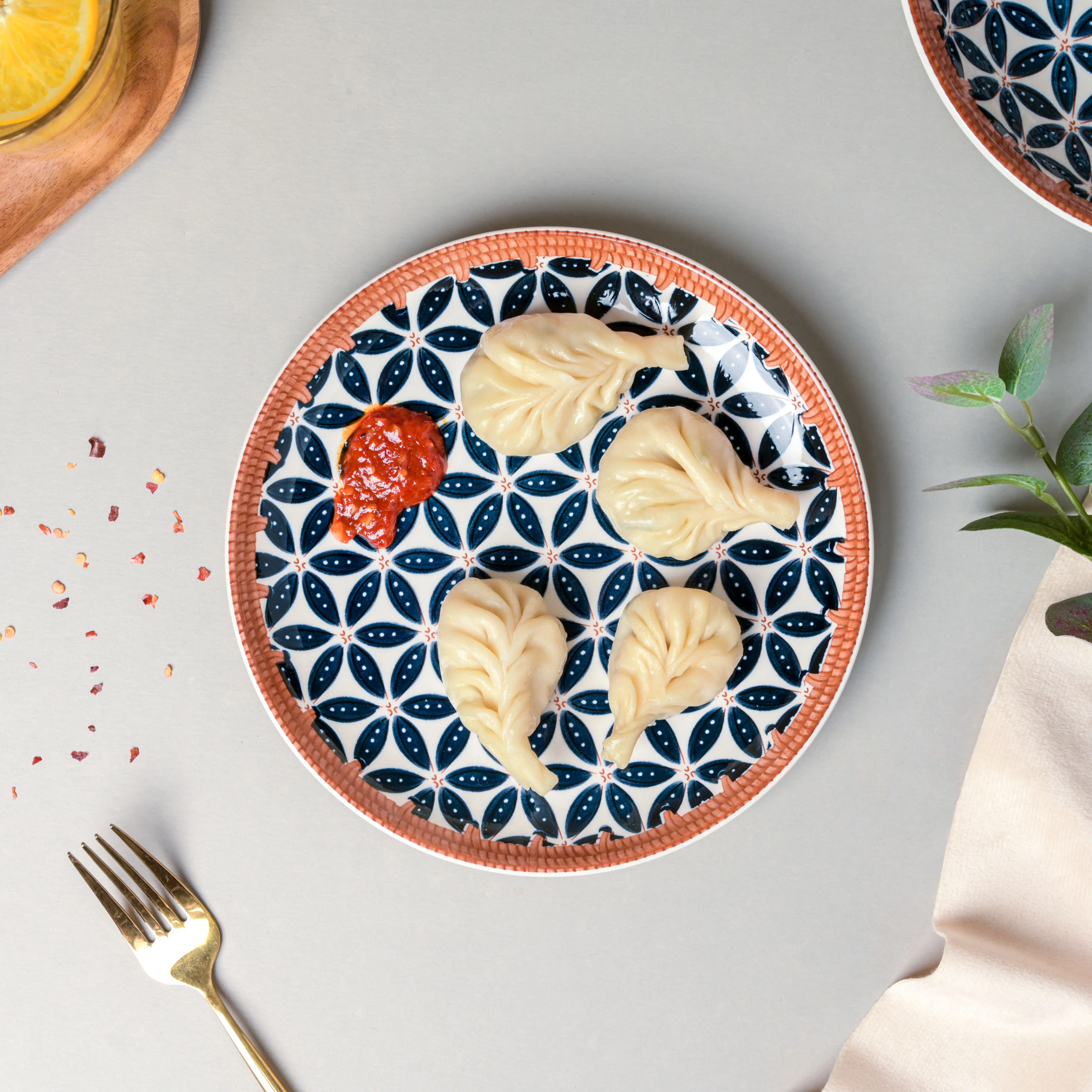 Floret Ceramic Snack Plate 7.5 Inch - Image 4