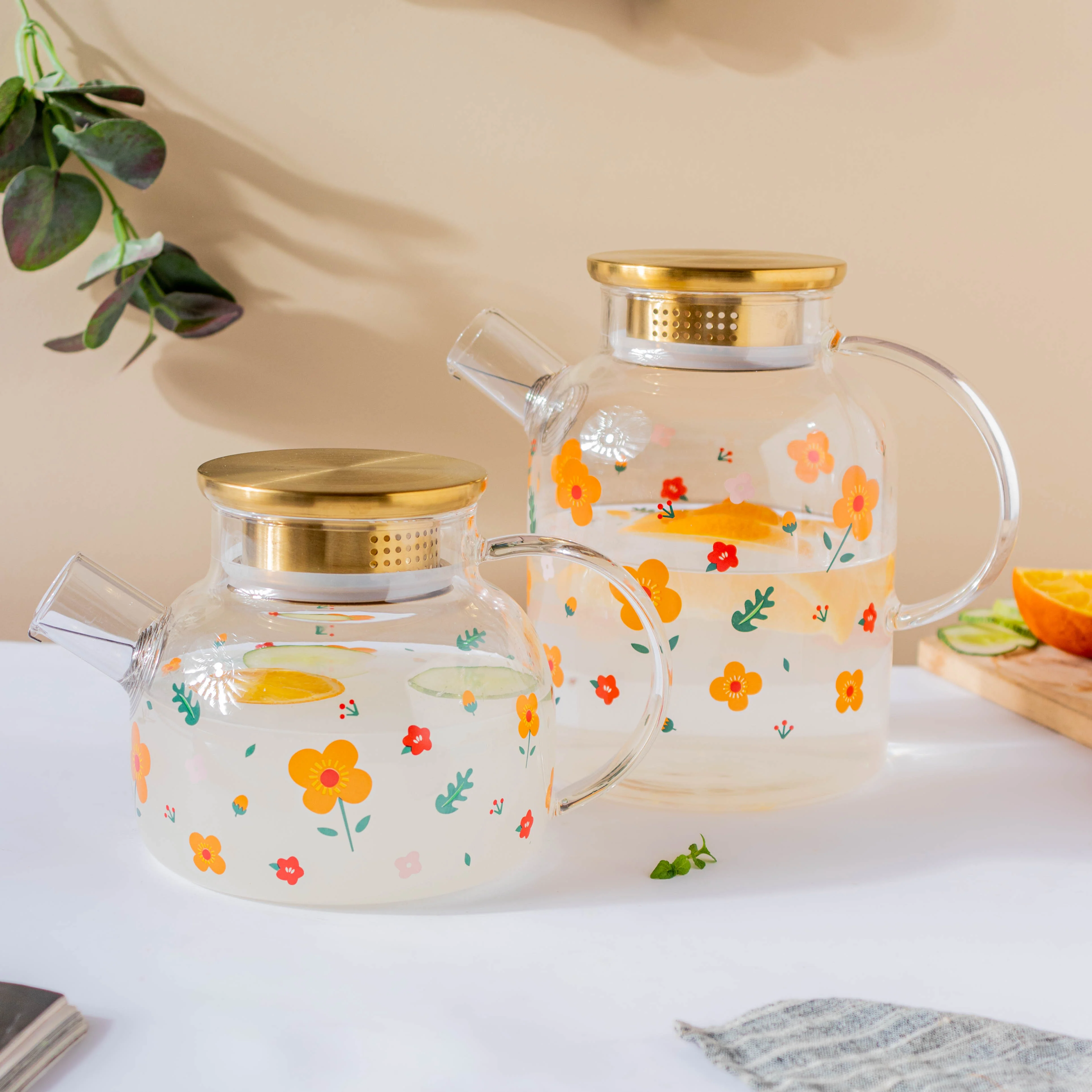 Florid Glass Teapot - Image 12