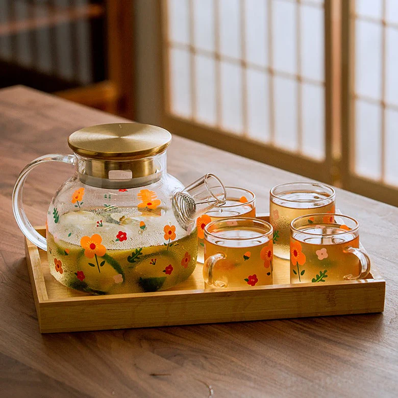 Florid Glass Teapot - Image 8