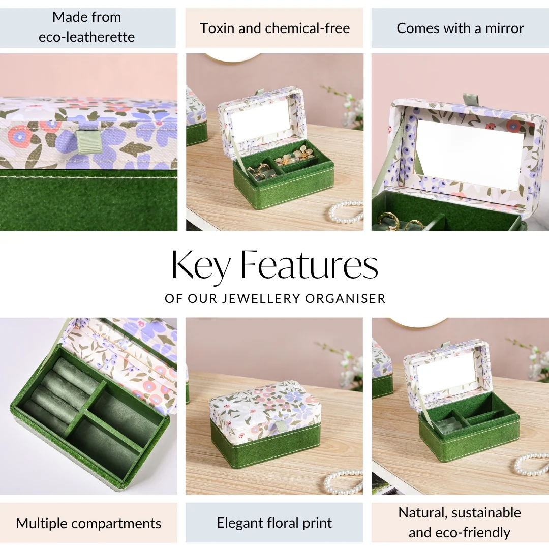 Florina Portable Jewellery Box With Mirror - Image 5