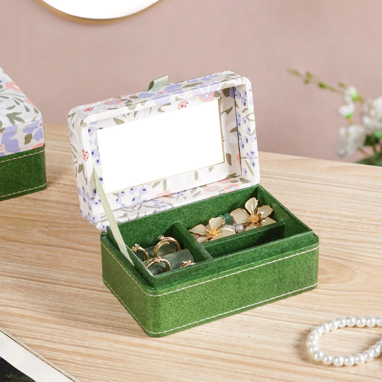 Florina Portable Jewellery Box With Mirror - Image 9