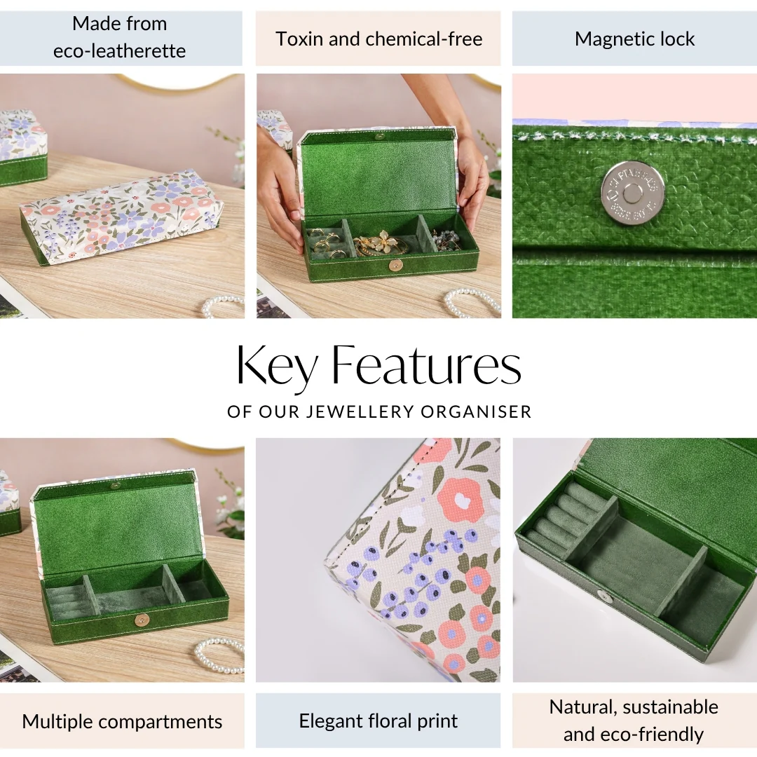 Florina Sustainable Sectioned Trinket Case - Image 5