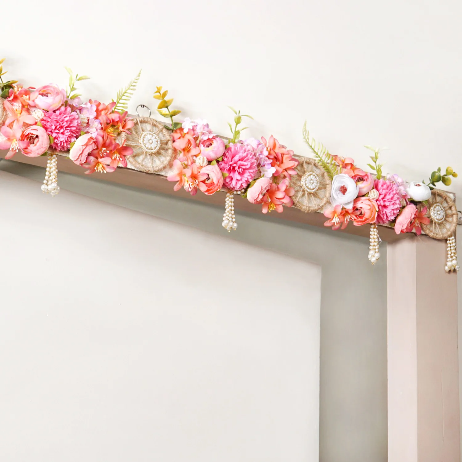Flower And Pearls Decorative Toran - Image 2