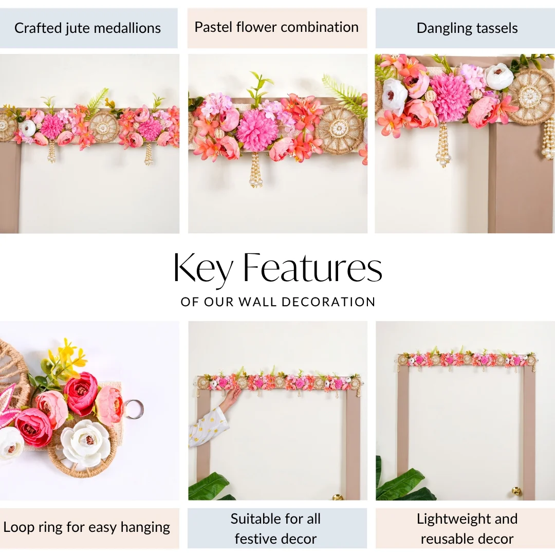 Flower And Pearls Decorative Toran - Image 6