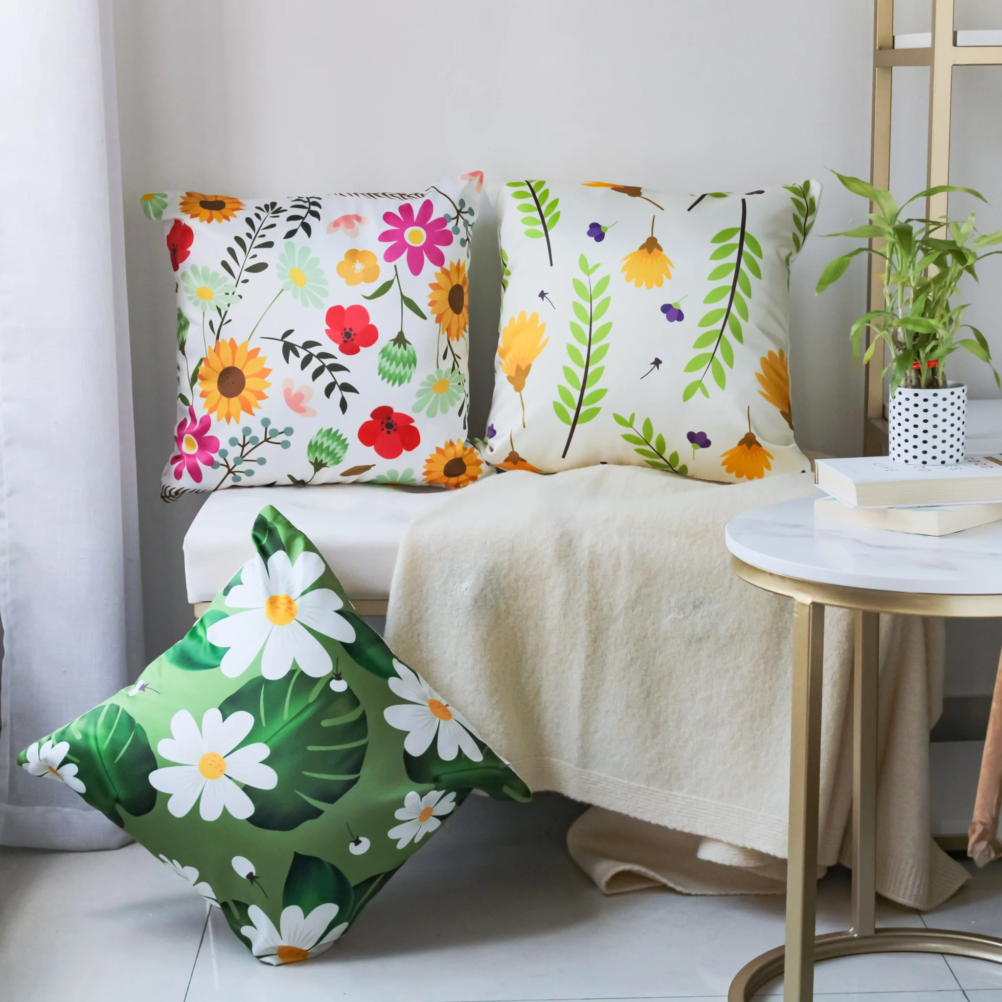 Flower Design Cushion Cover - Image 15