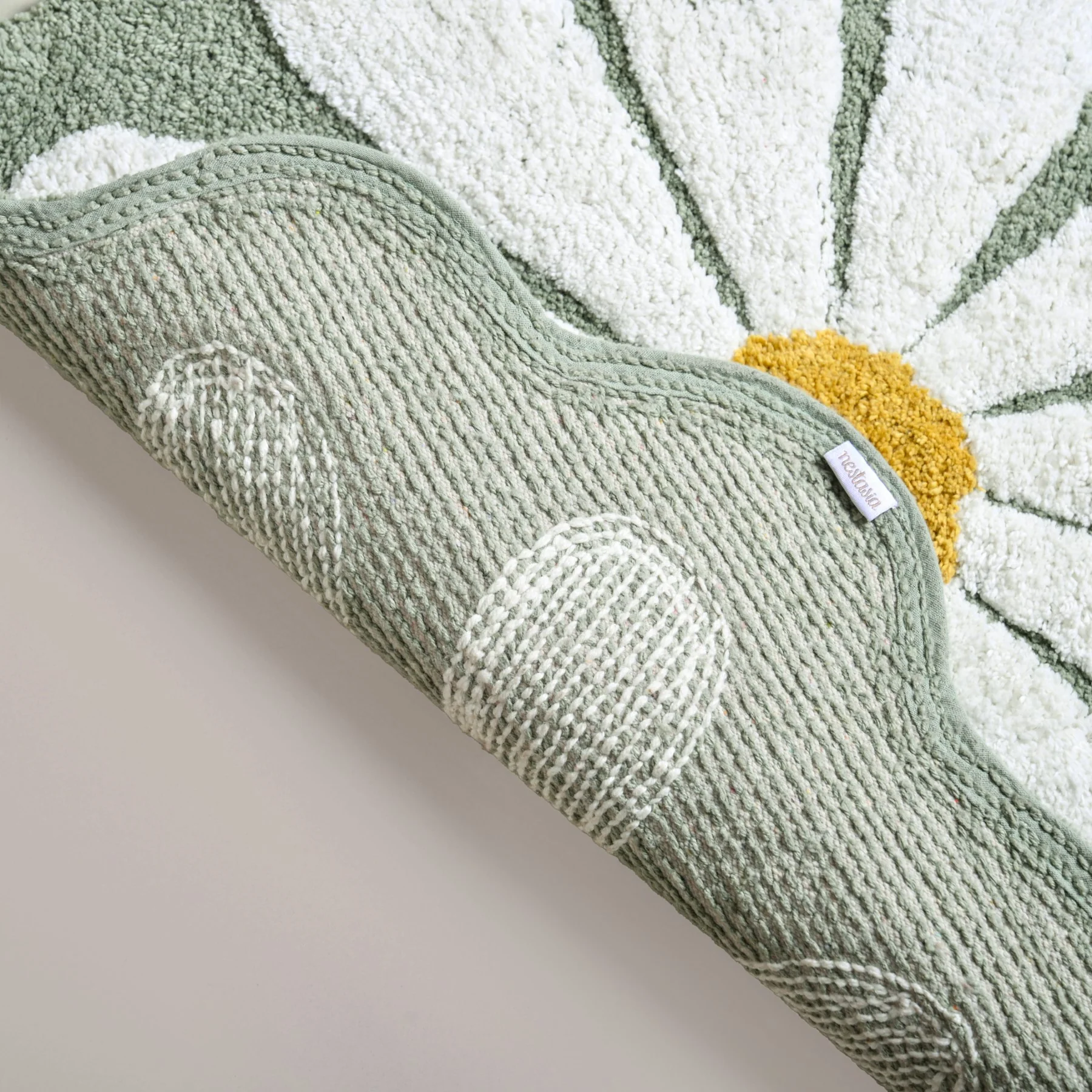 Flower Power Anti Slip Cotton Floor Mat 105x53cm - Image 7