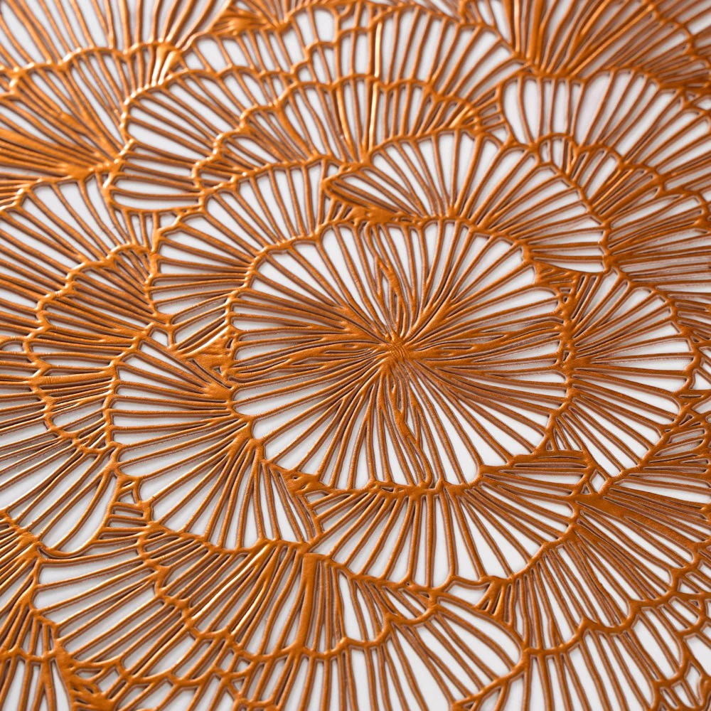 Flower Table Mat Bronze Set Of 6 15 Inch - Image 7