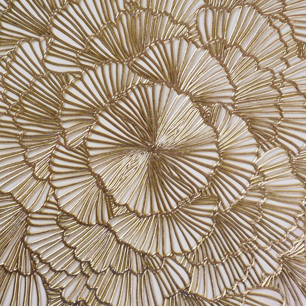 Flower Table Mat Gold Set Of 6 15 Inch - Image 5