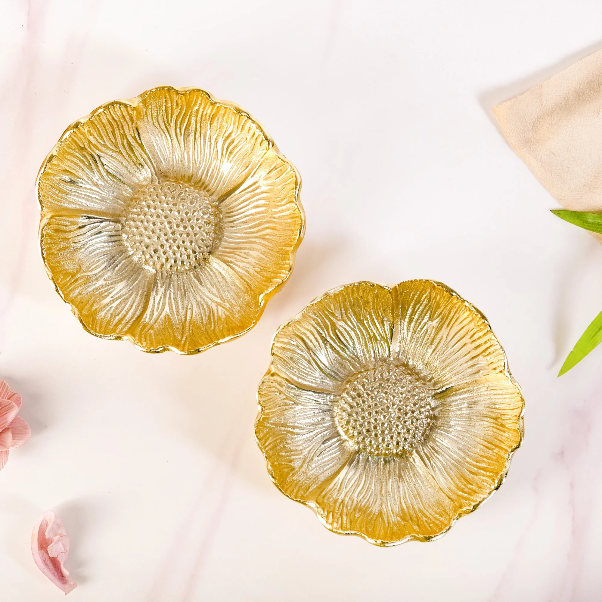 Flower Trinket Bowl Set Of 2 - Image 2