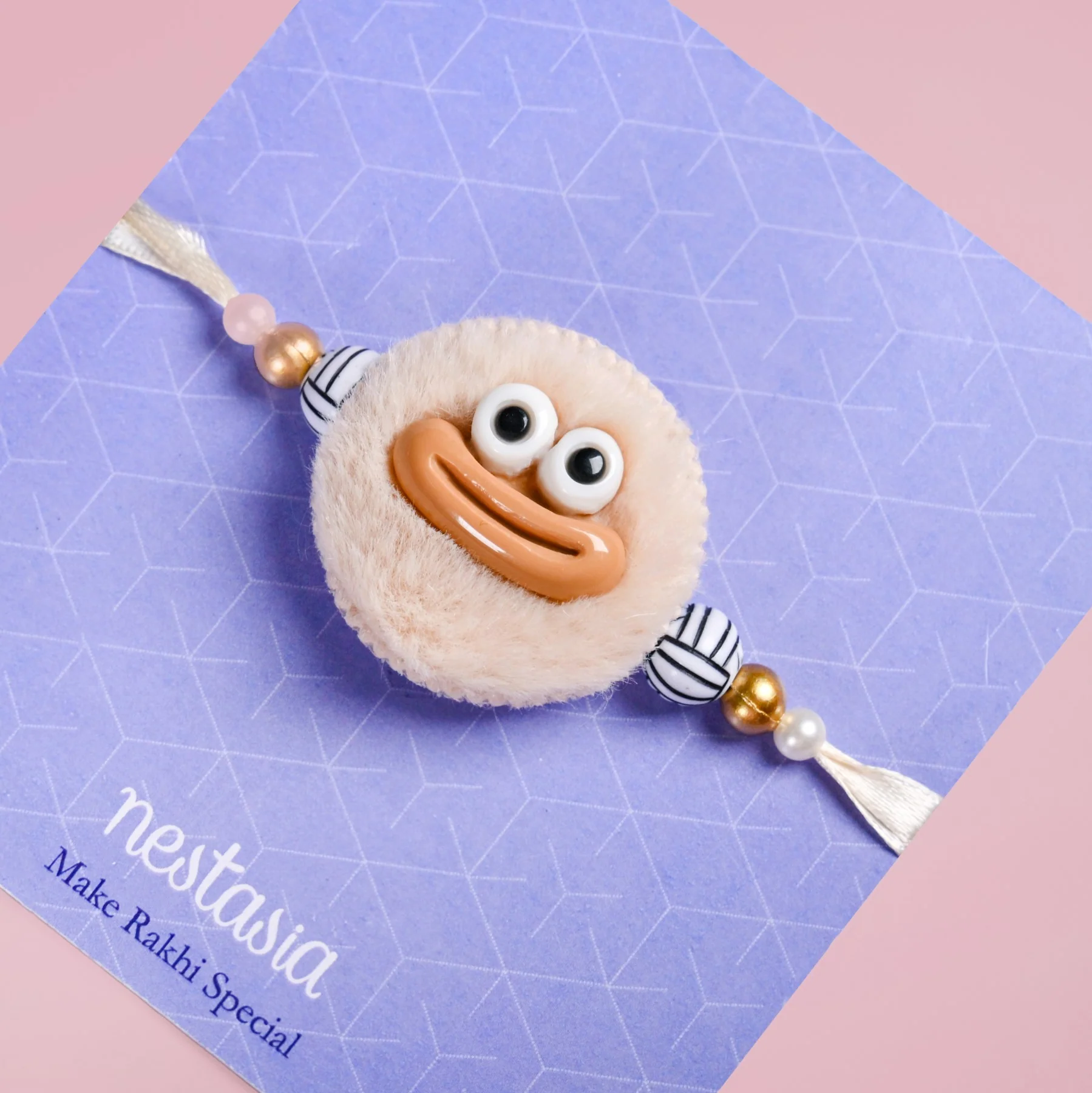 Fluffy Cartoon Rakhi Gift Set - Image 2
