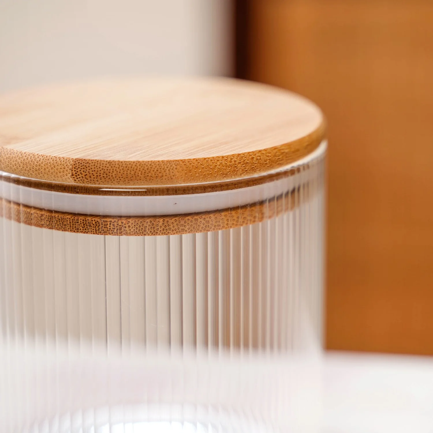 Fluted Storage Glass Jar Set Of 4 730ml - Image 6