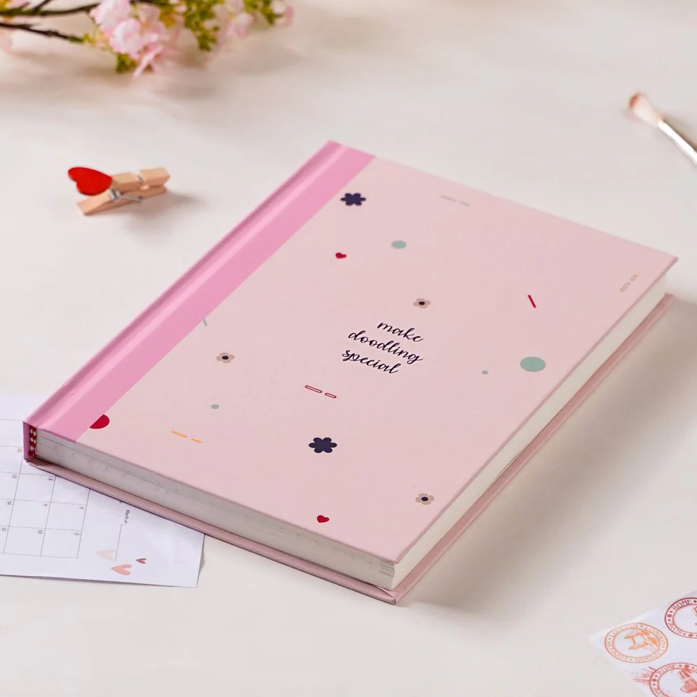 Focused And Fabulous Hardbound Doodle Diary Pink 8.2 X 5.9 Inch - Image 7