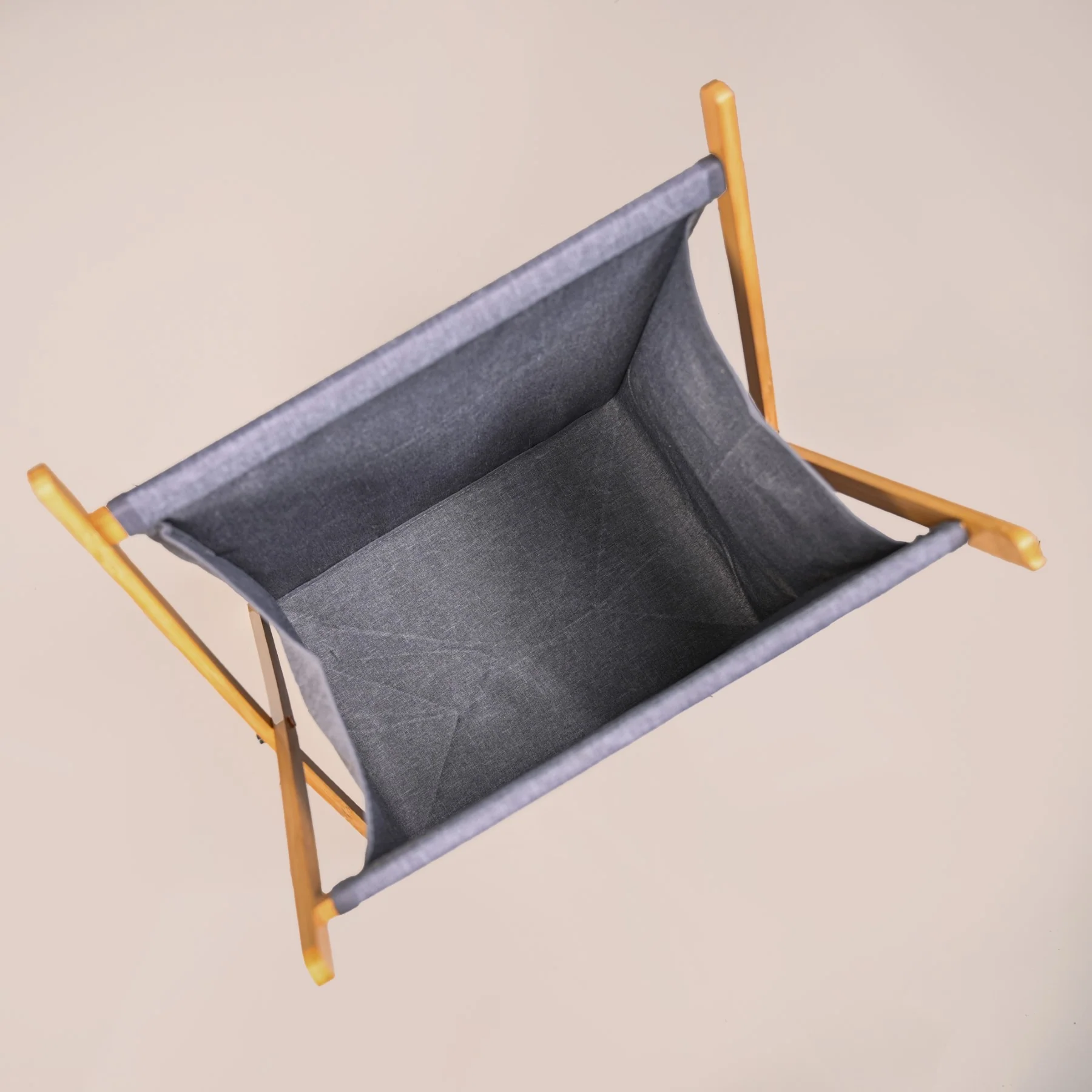 Foldable Cloth Laundry Basket Grey - Image 7